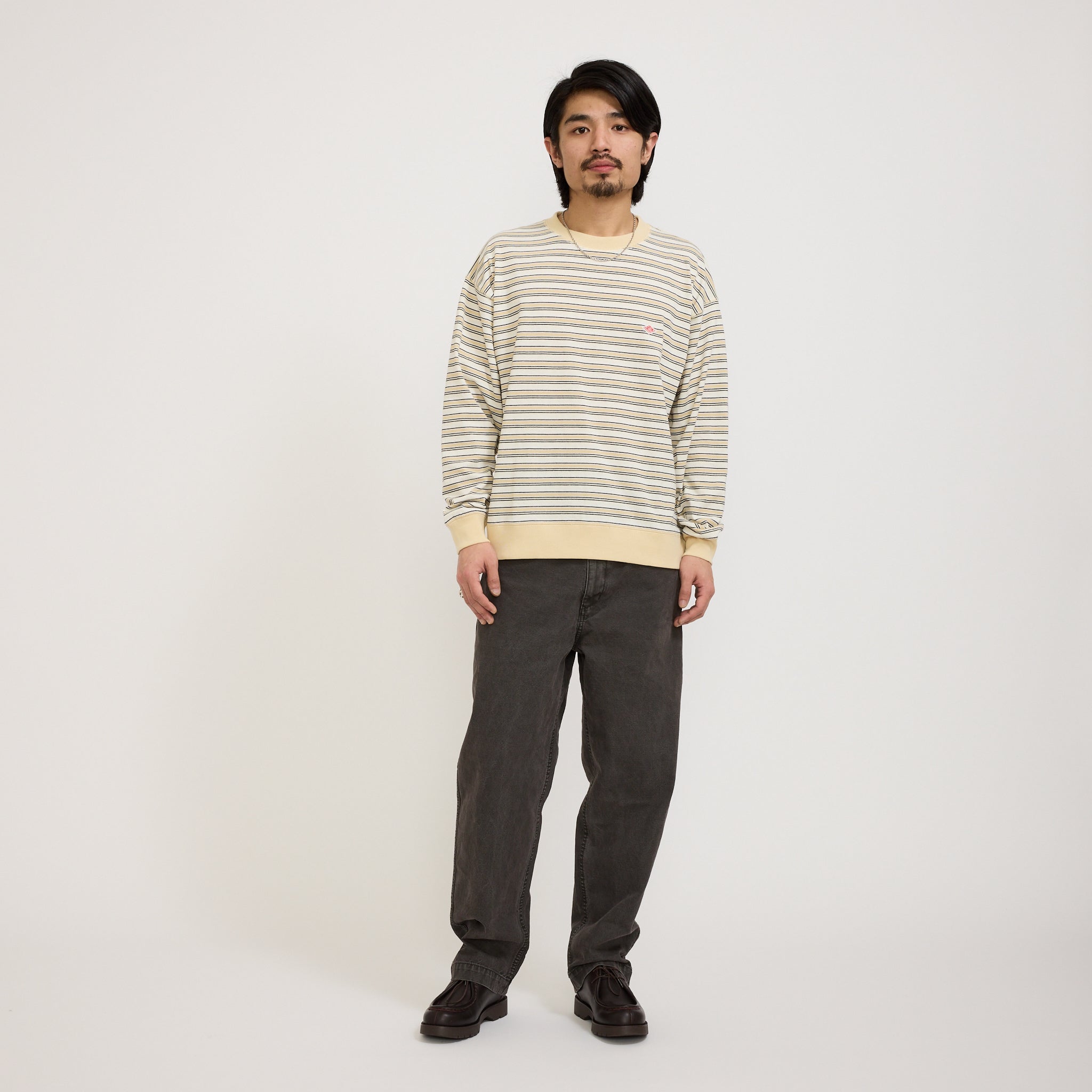 Danton | Sweat T-Shirt Ecru/Beige Multi | Maplestore