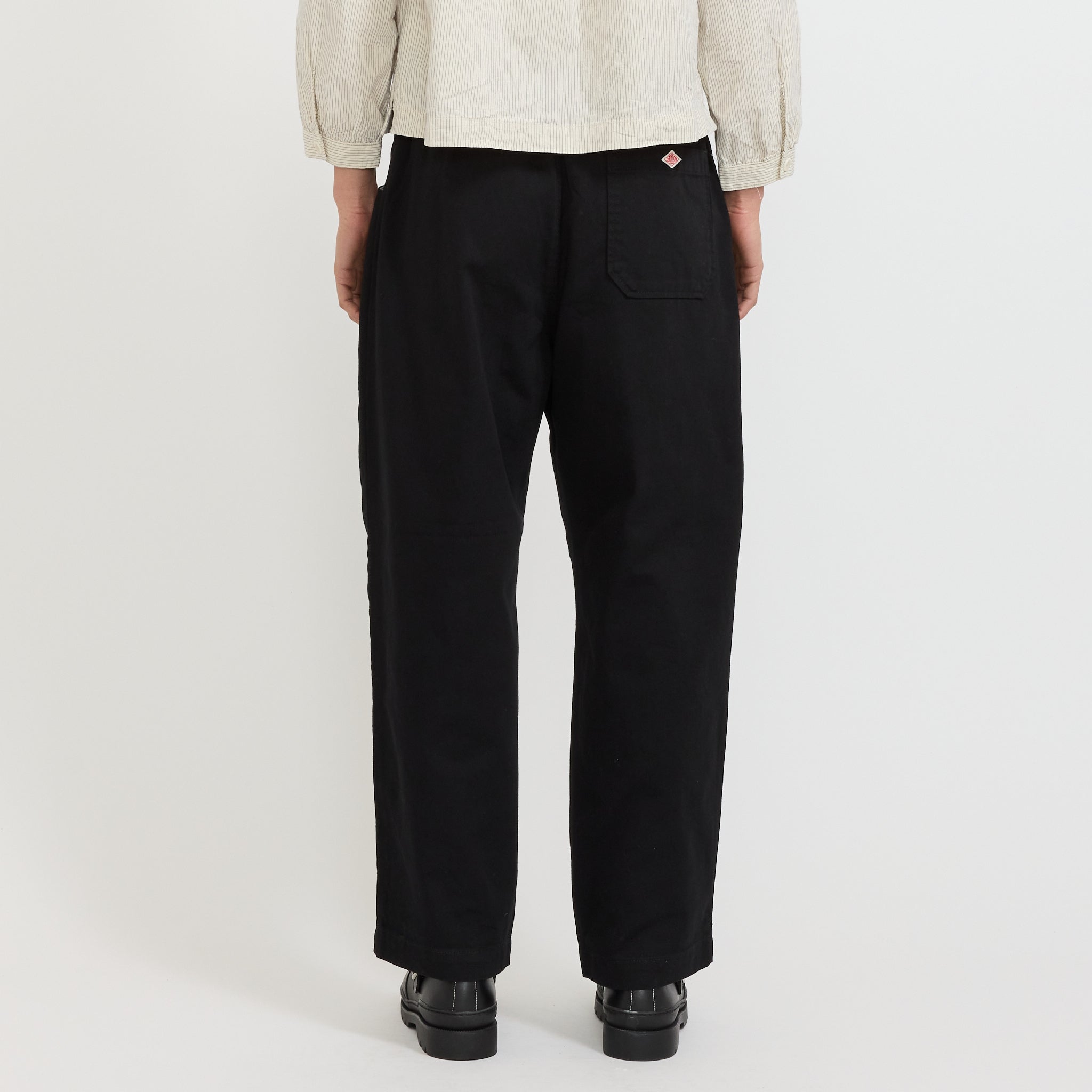 Tuck Easy Pants Heavy Twill Black
