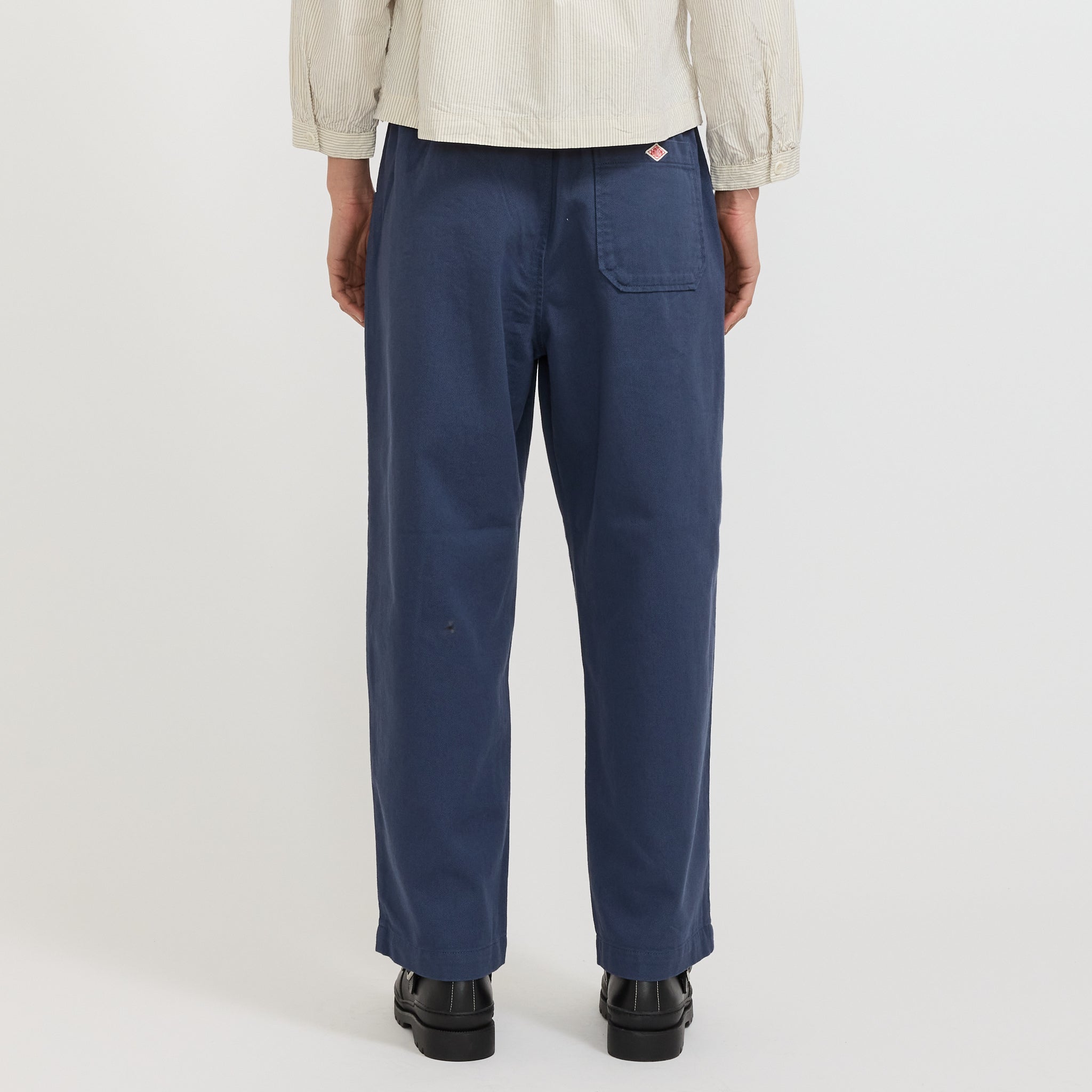 Tuck Easy Pants Heavy Twill Blue