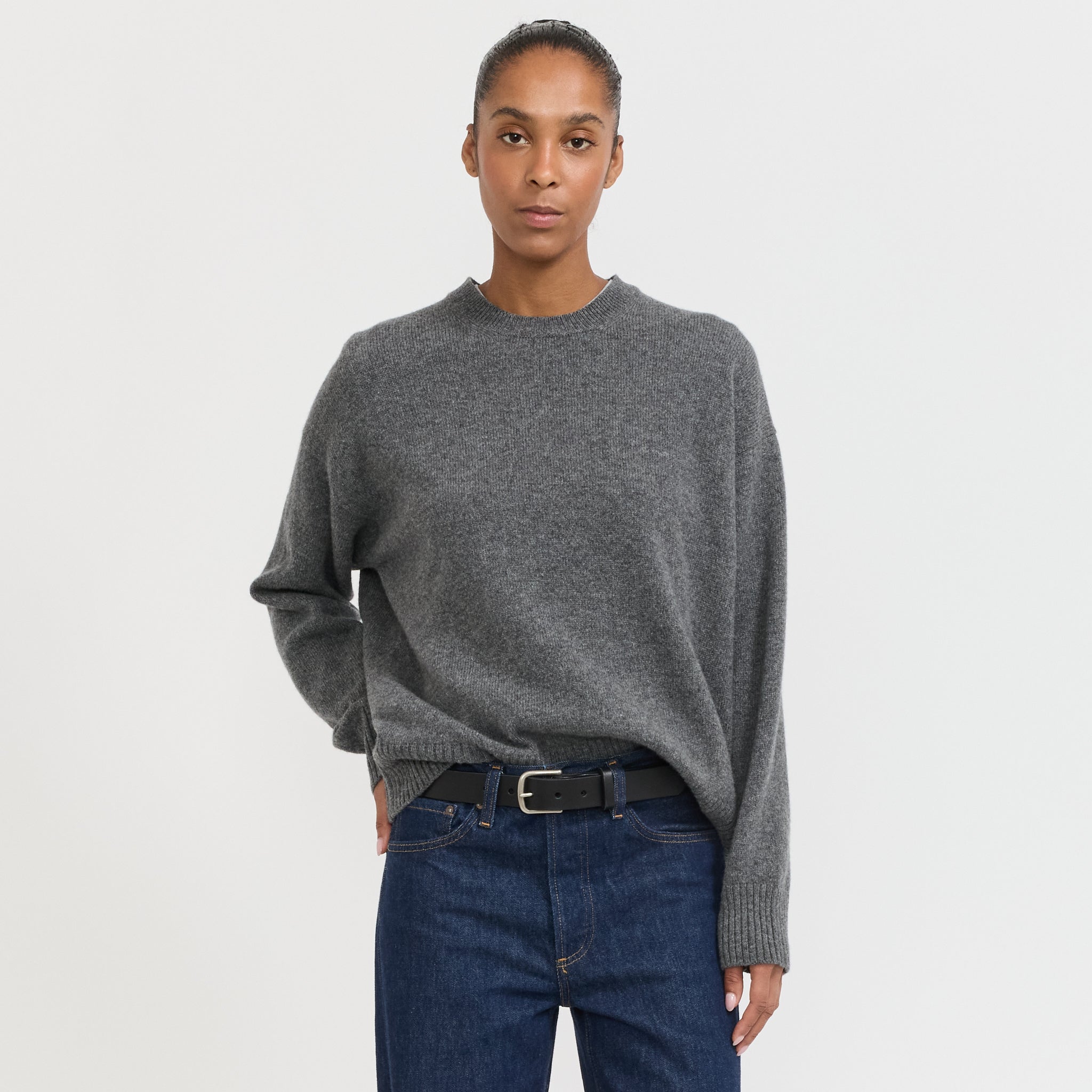 &Daughter | Innes Slouch Crewneck Derby Grey | Maplestore