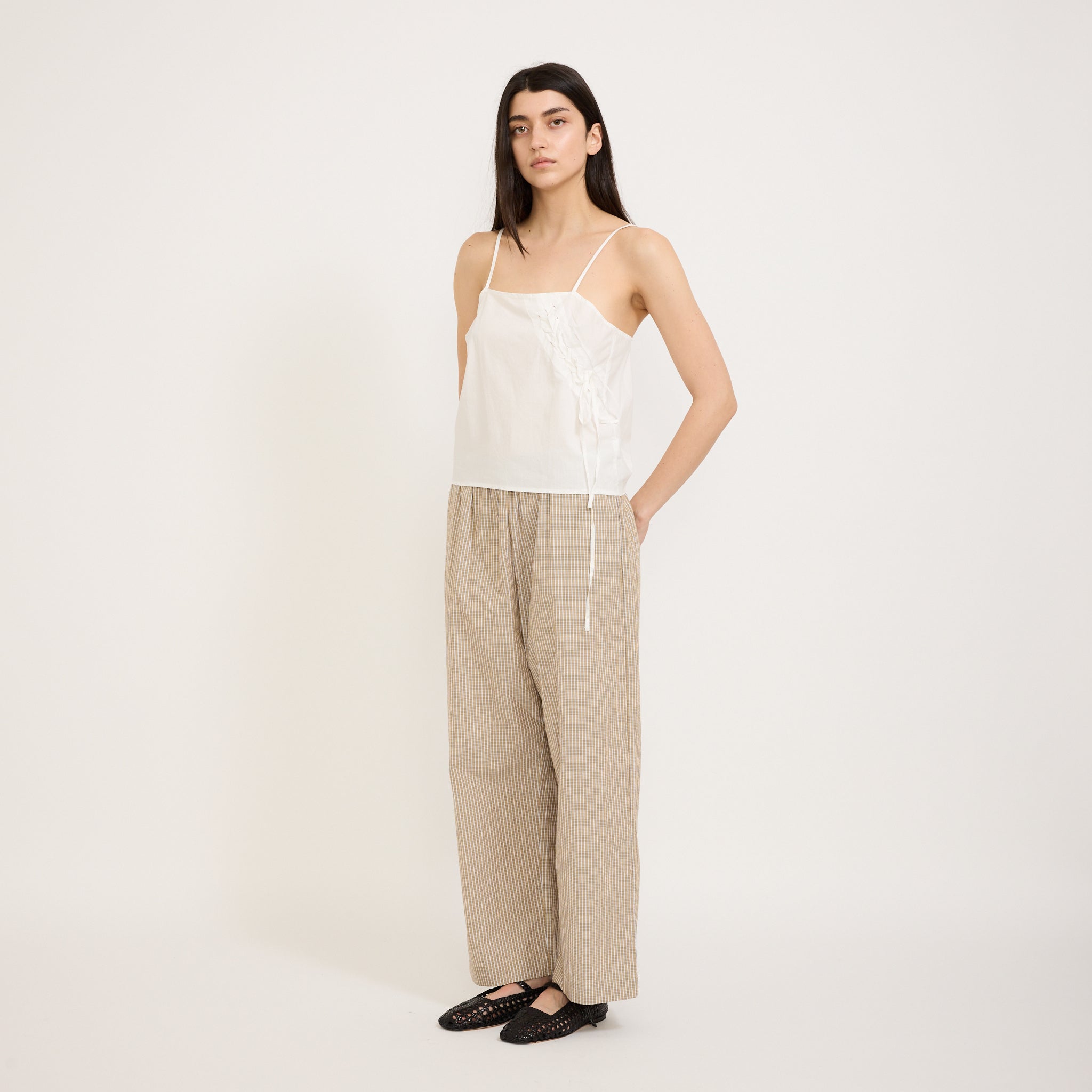 Deiji Studios | Eyelet Top White | Maplestore