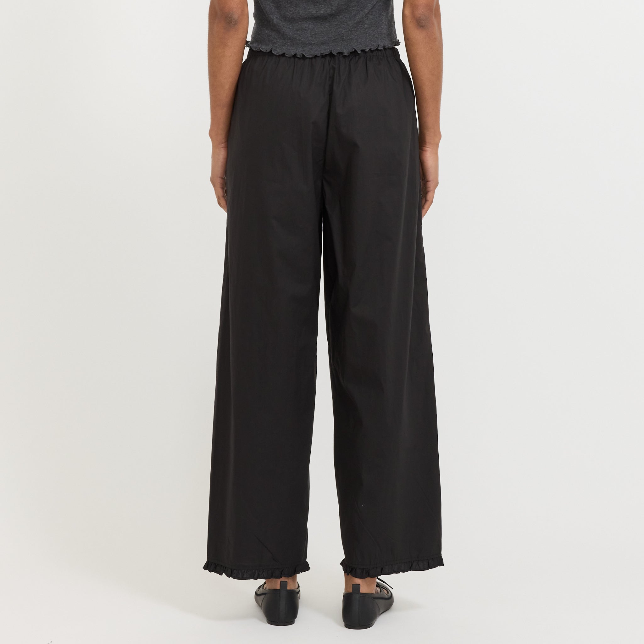 Flounce Pant Black
