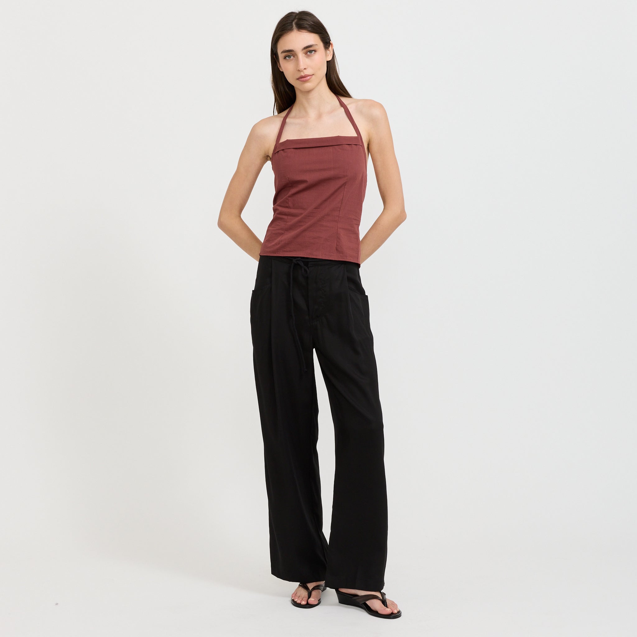 Folded Top Rust Stripe