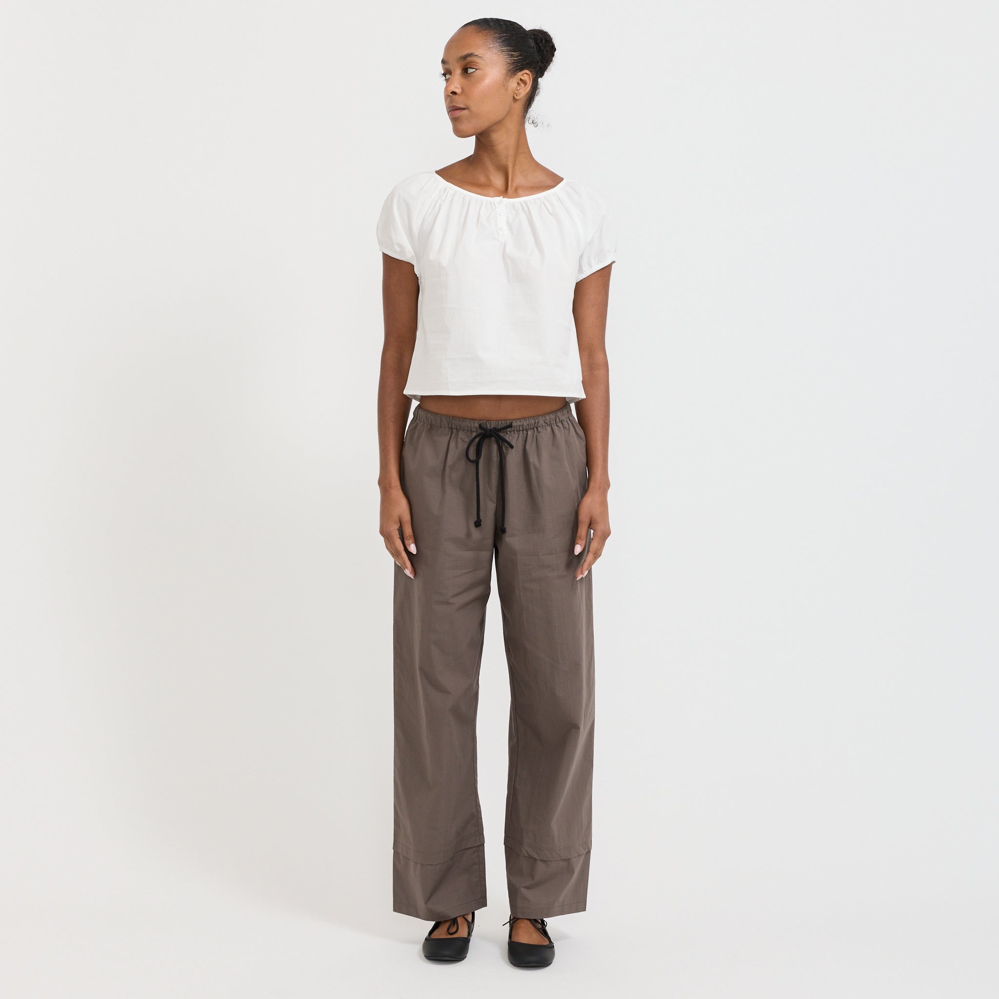 Deiji Studios | Layered Pant Khaki Check | Maplestore