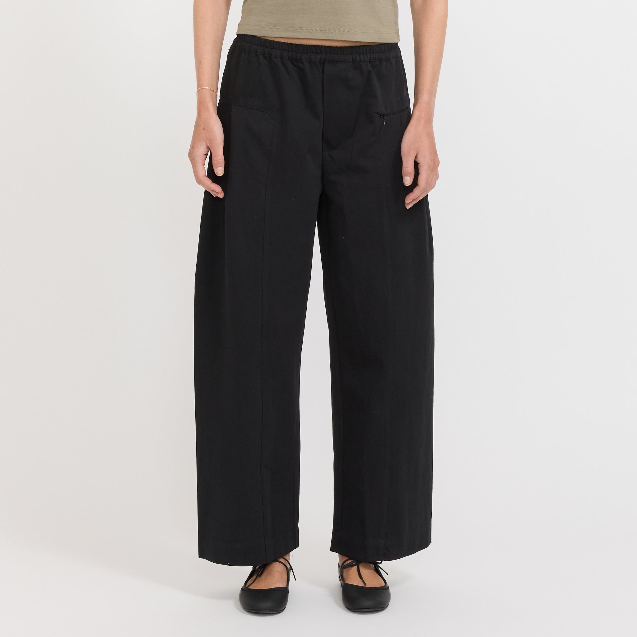 Deiji Studios | Pleat Pant Black | Maplestore