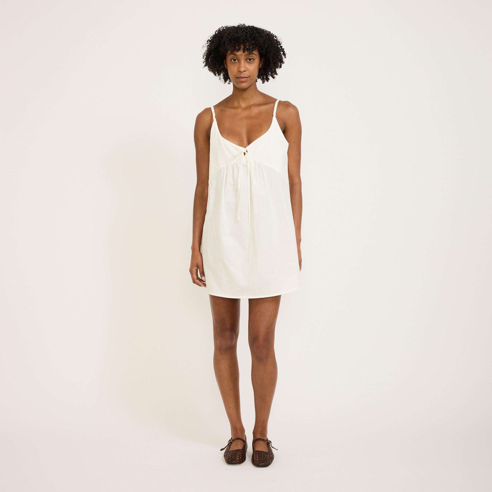 Deiji Studios | Double V Dress White | Maplestore