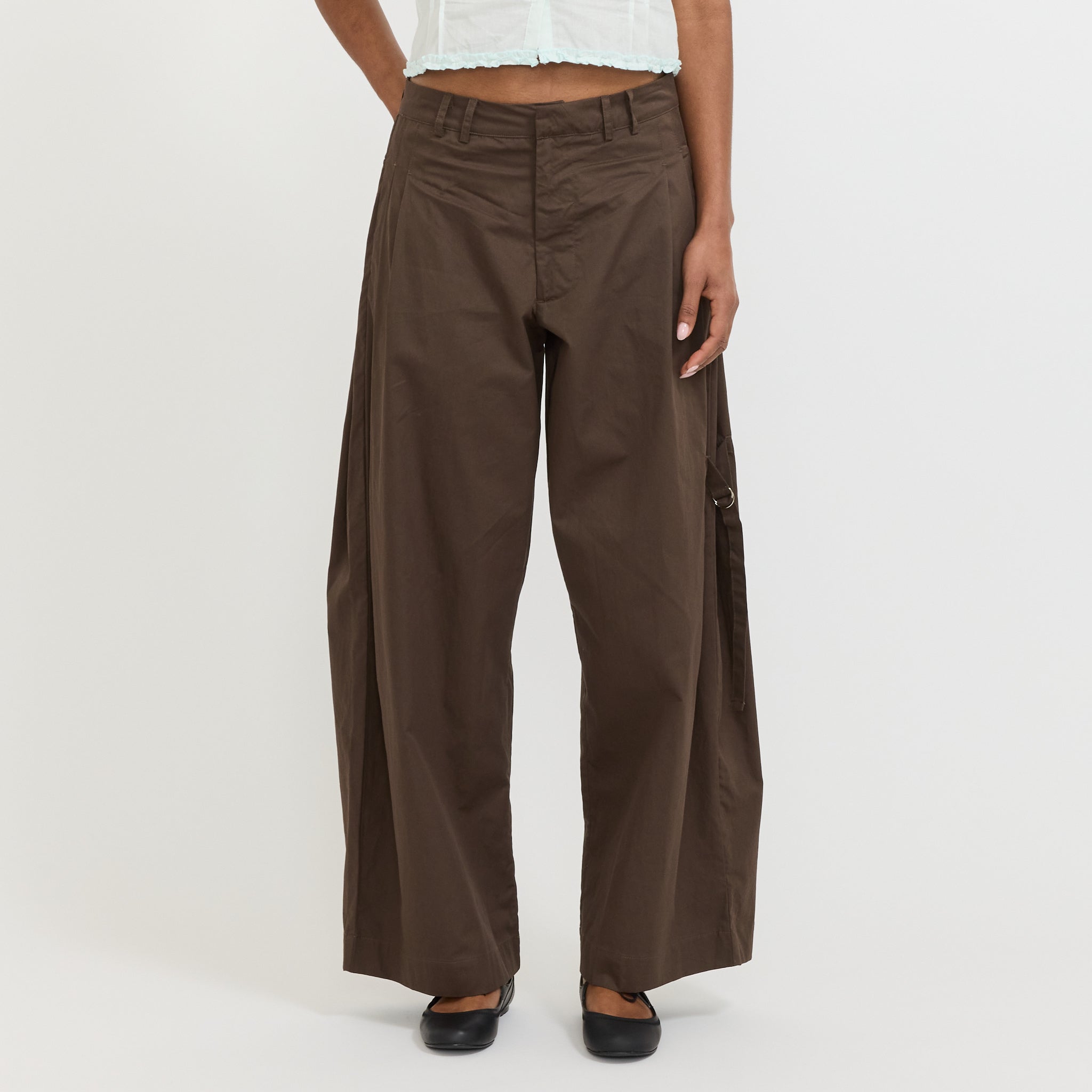 Tab Pant Brown