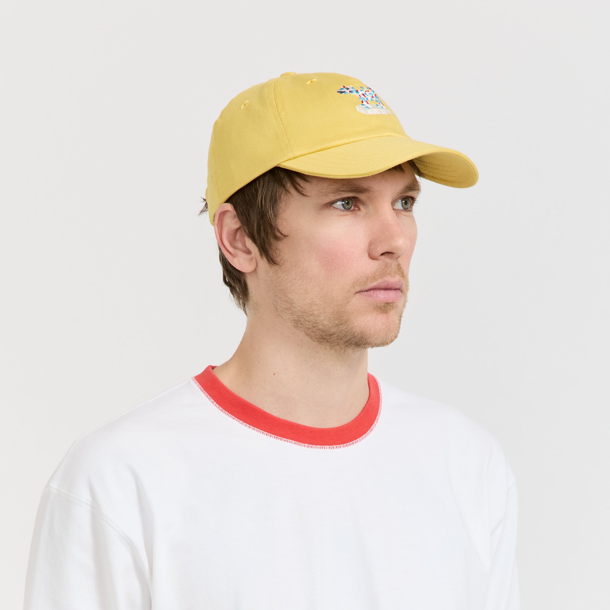 Cow Figurine Twill Baseball Cap Mustard