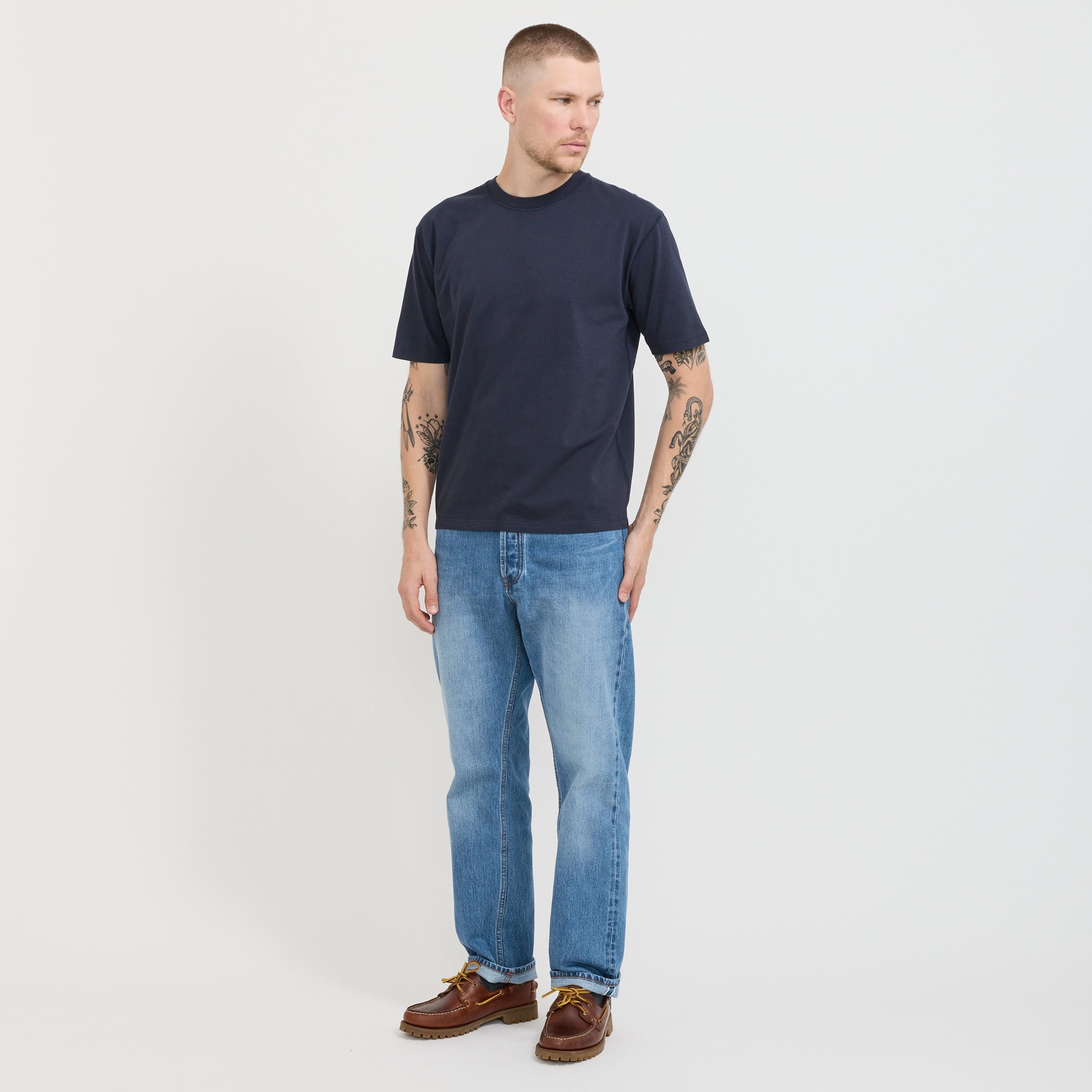 Short Sleeve Hiking T-Shirt Navy