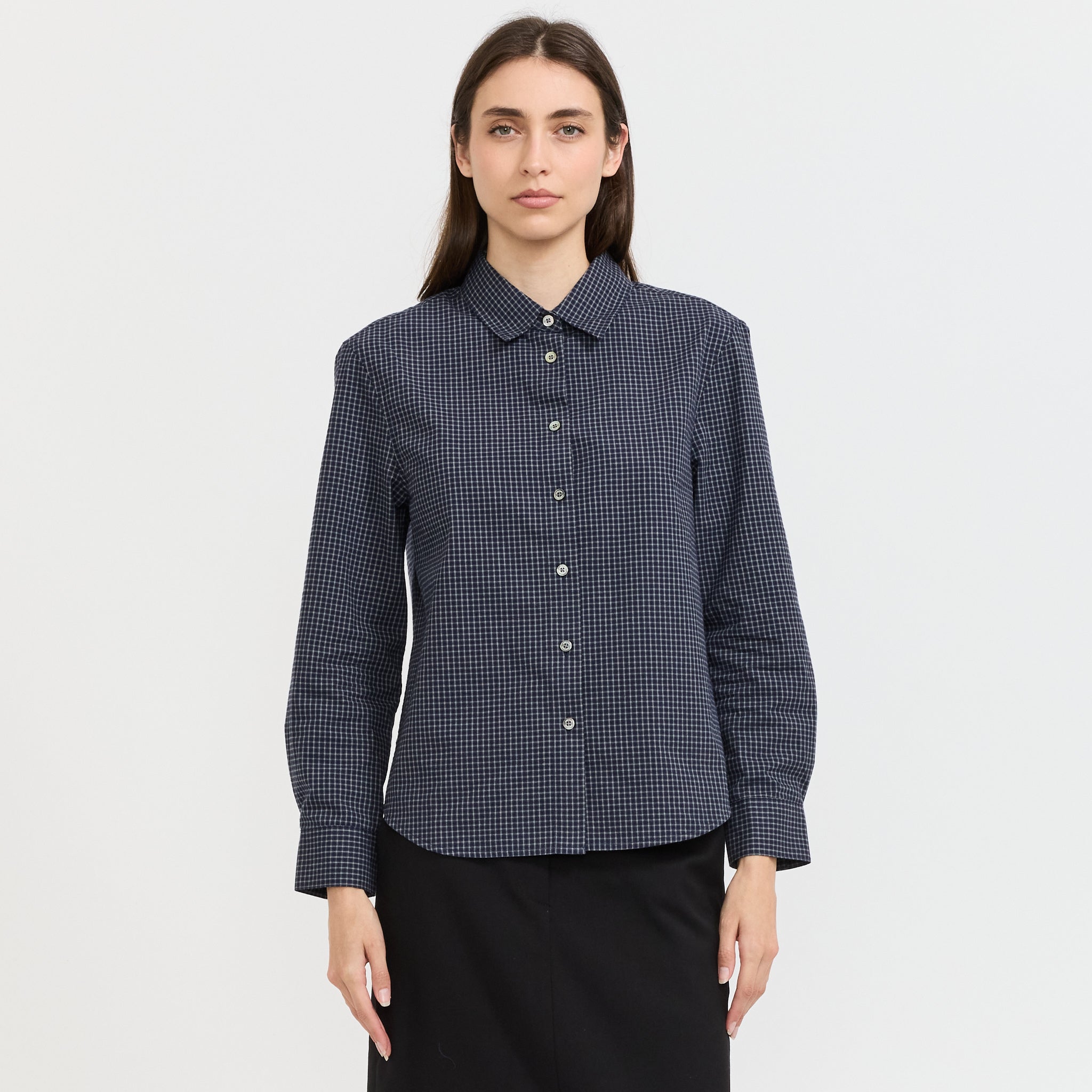 Essential Slim Checkered Blue Navy
