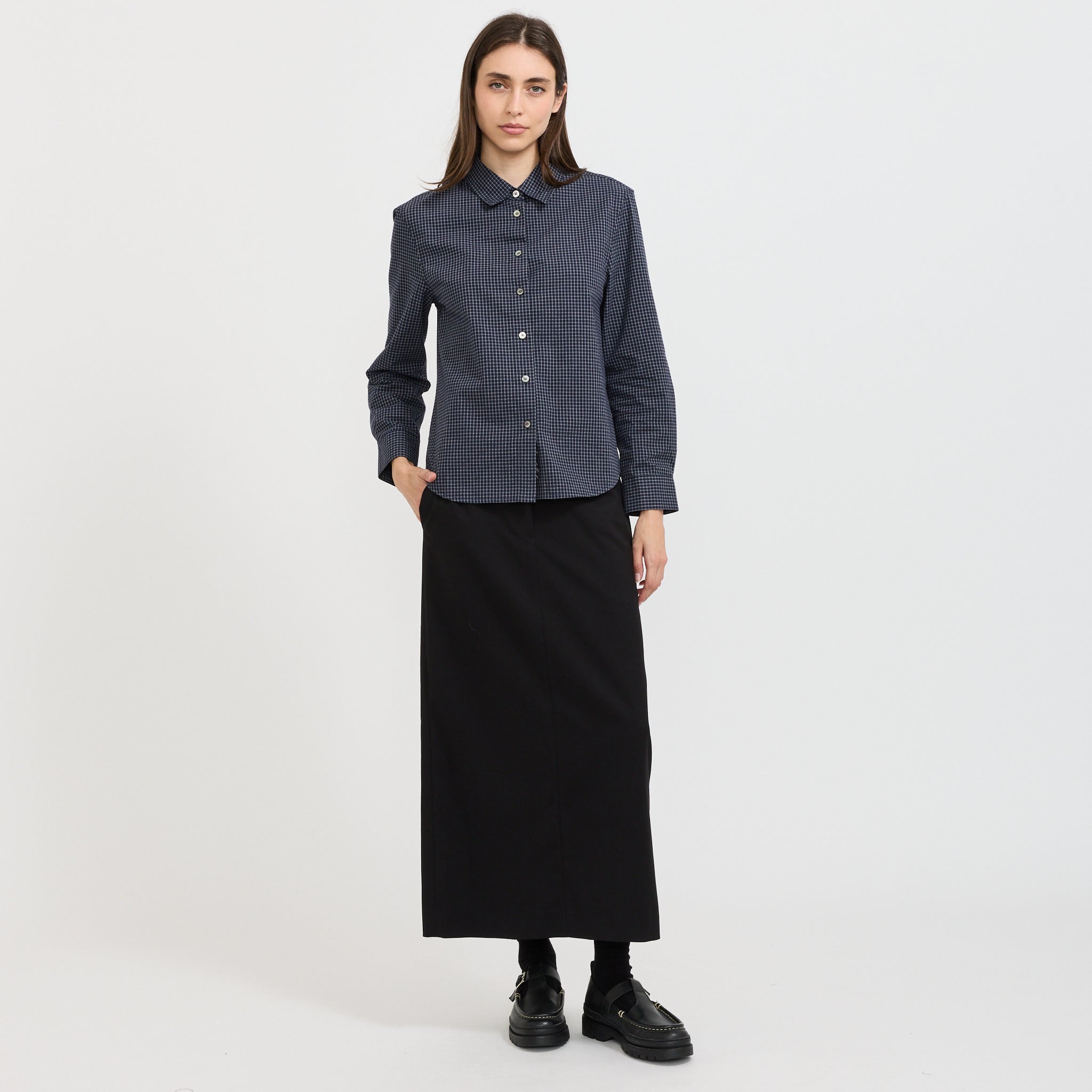 H-Line Long Skirt Black