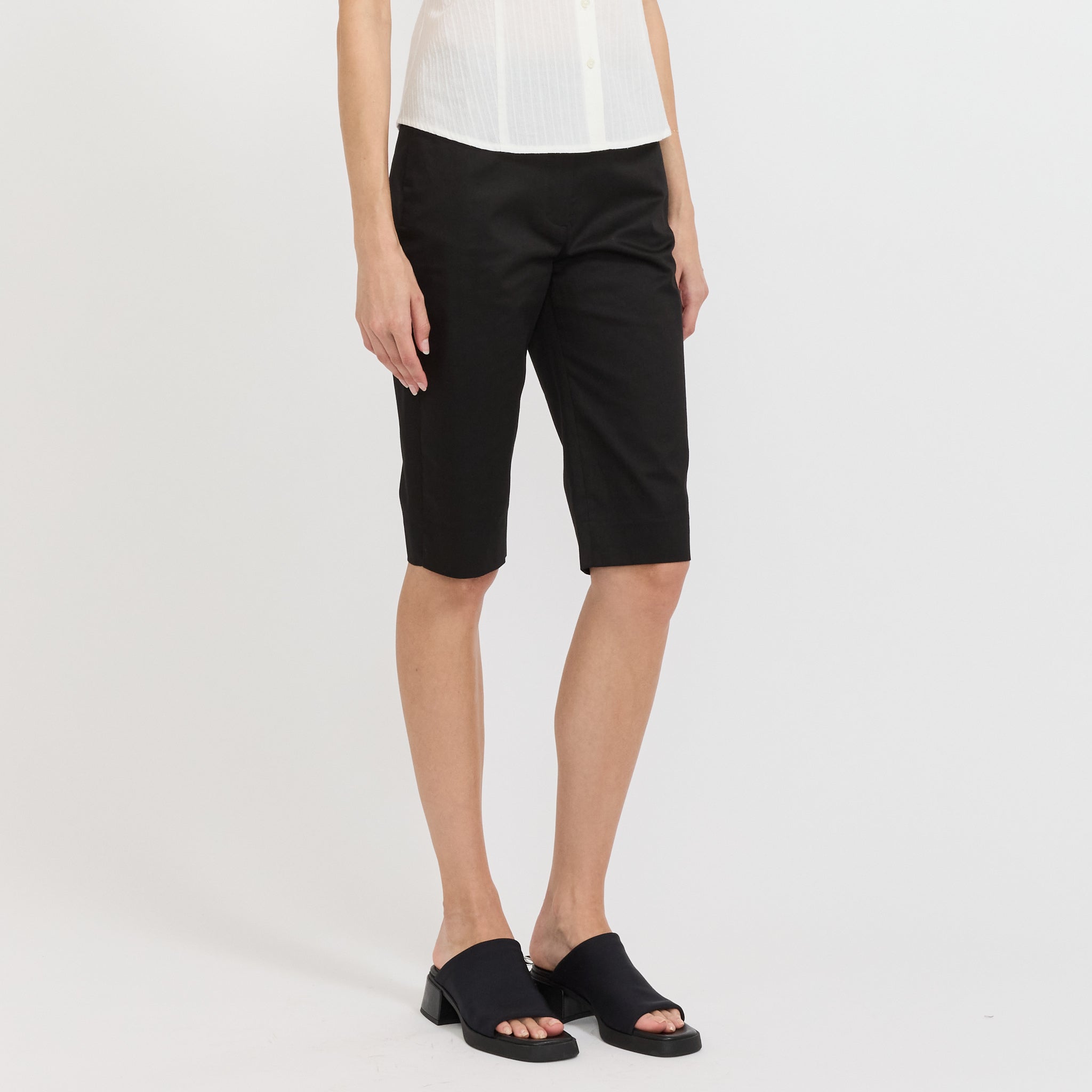 Slim Biker Shorts Black