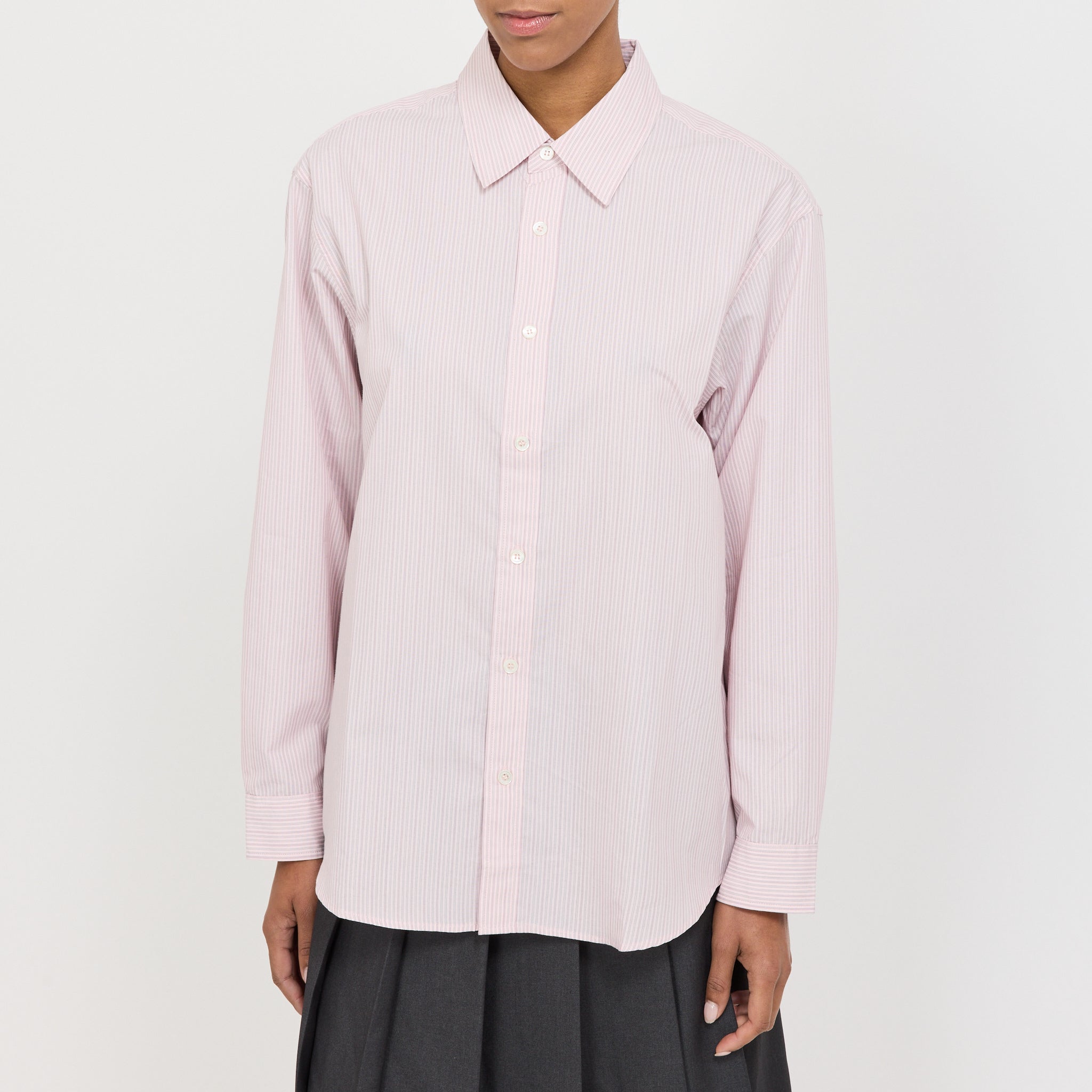 Dunst | Unisex Informal Shirt Soft Pink Stripe | Maplestore