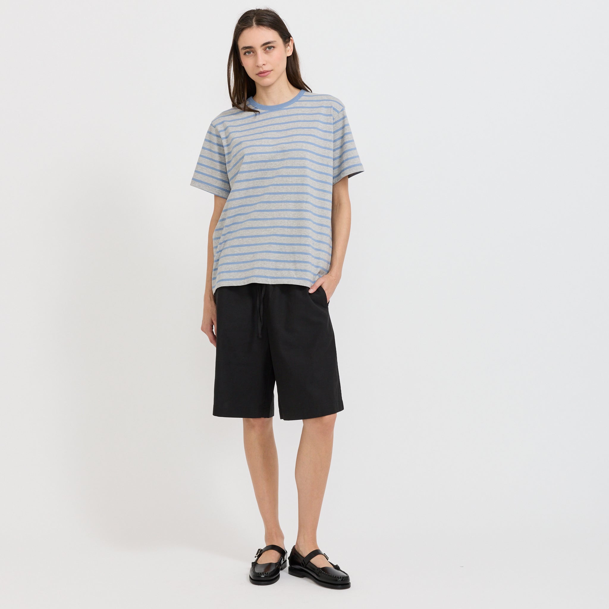 Unisex Pajama Bermuda Shorts Black