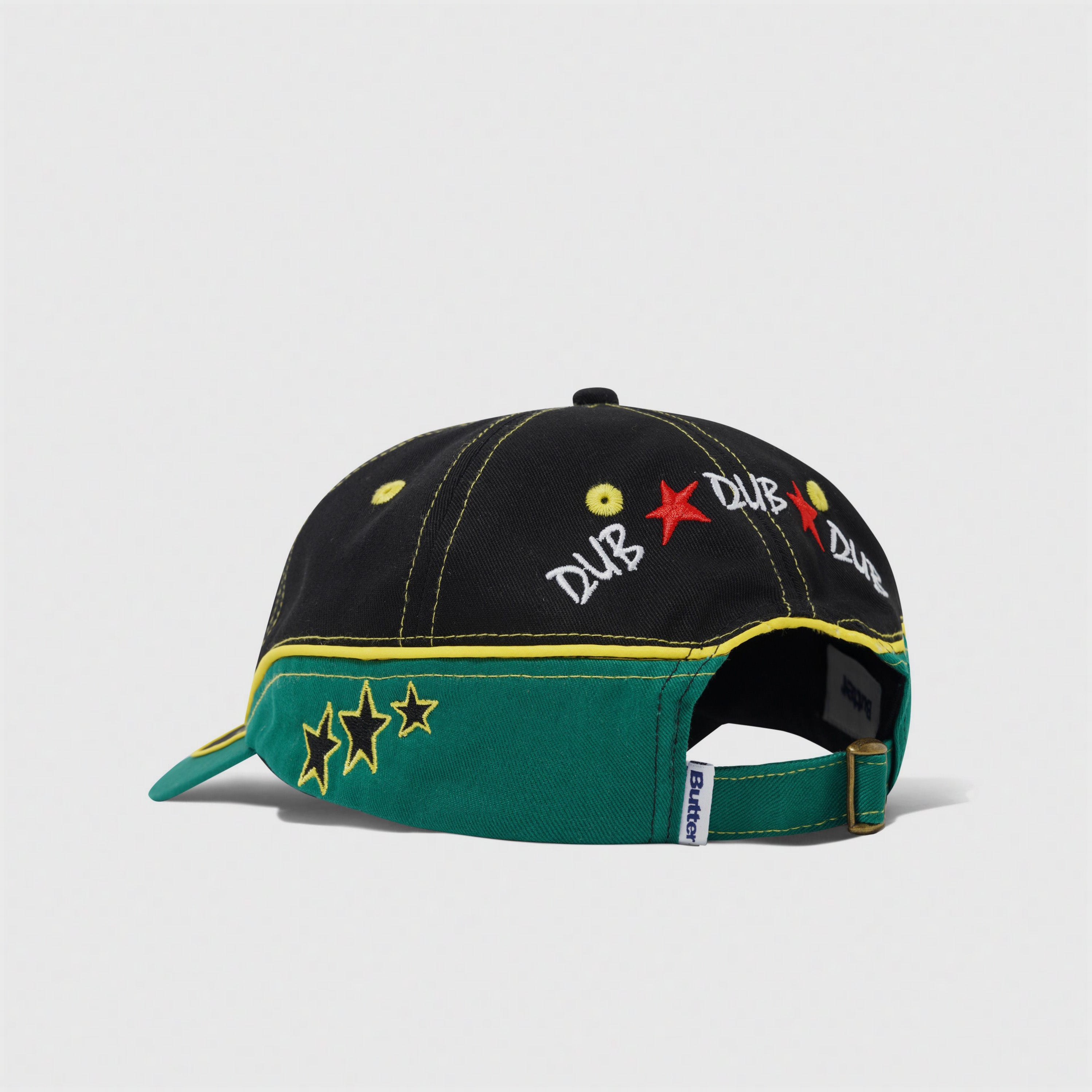 Dub 6 Panel Cap Blue Black/Green