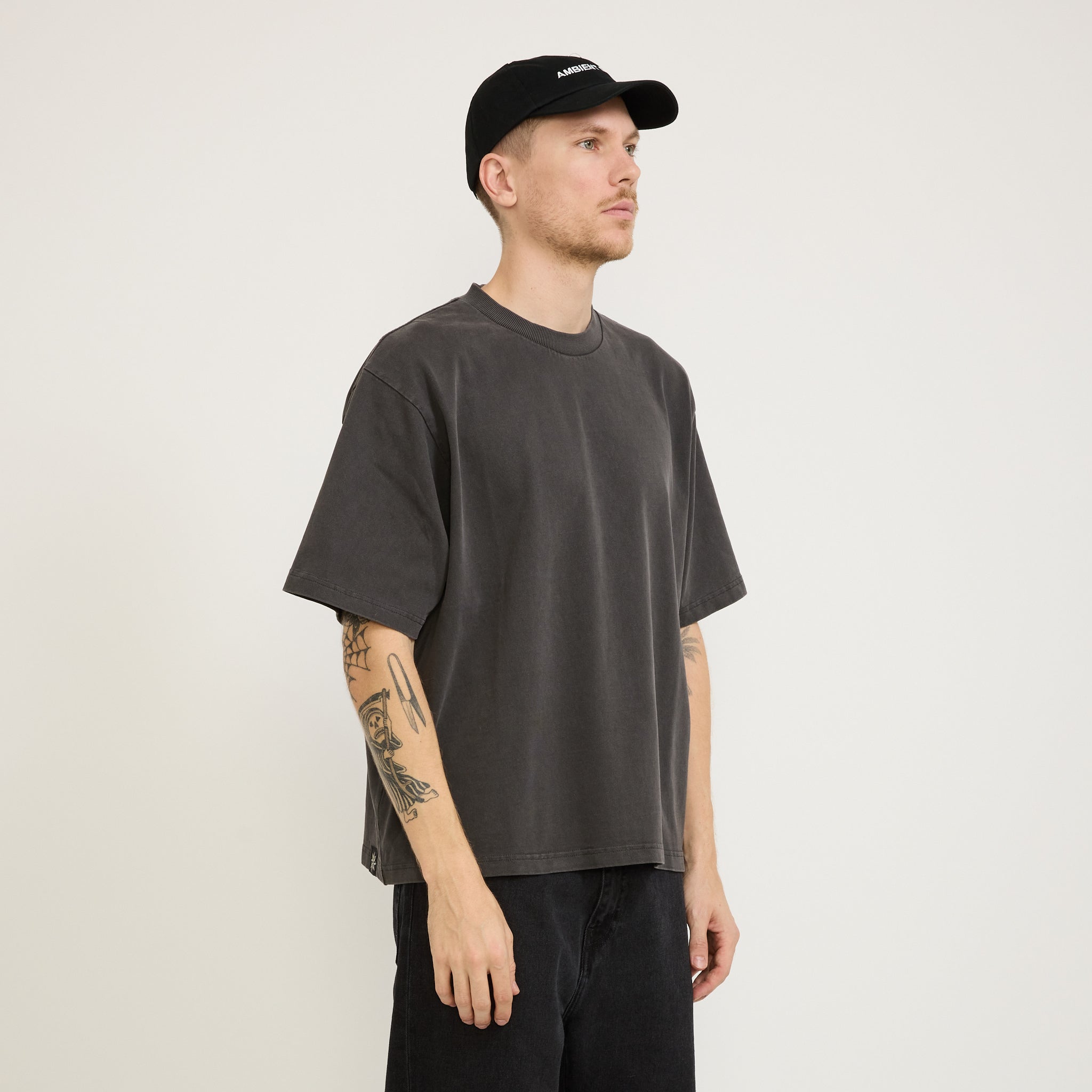Ambient Dub Embroidered Cap Black/White