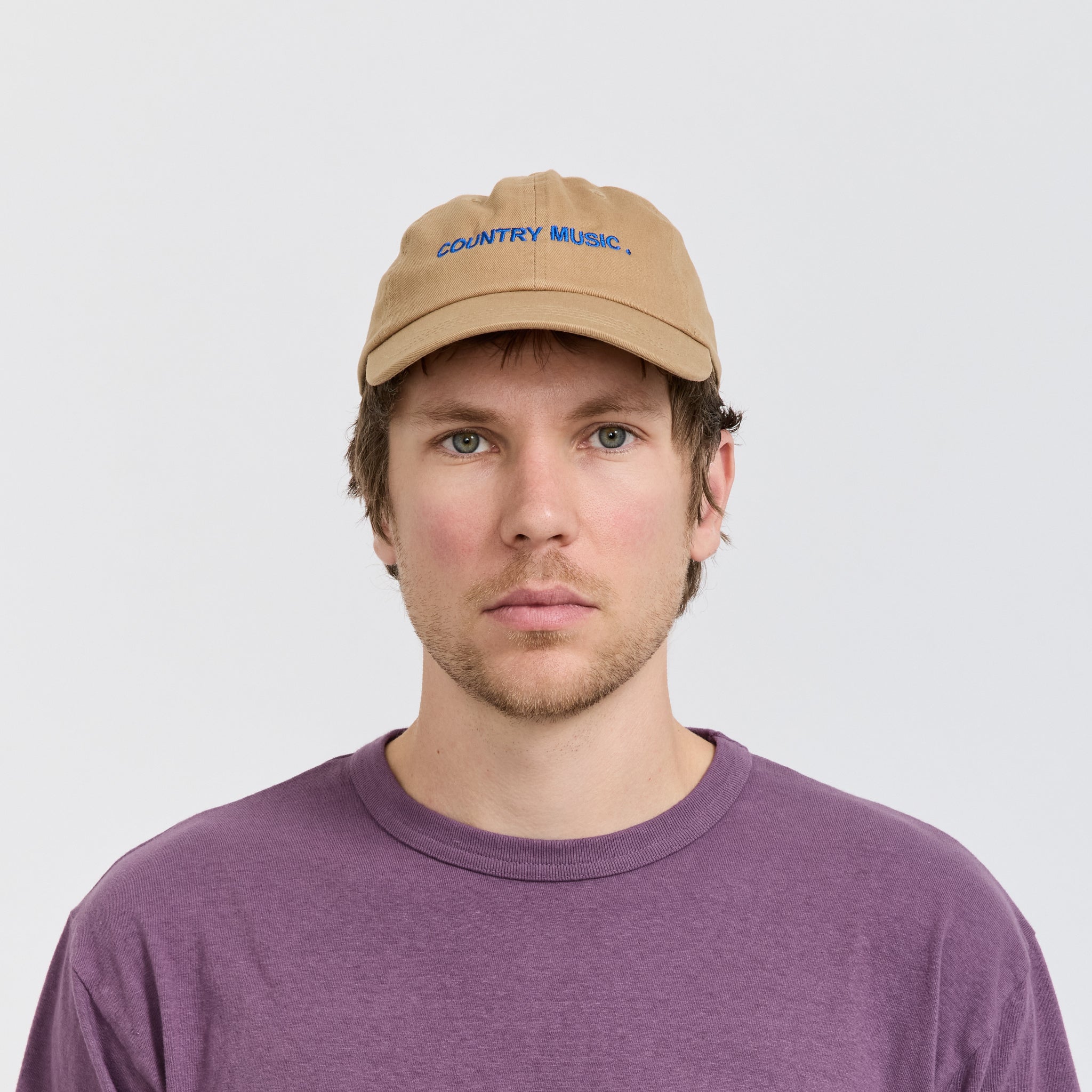 Country Music Embroidered Cap Brown