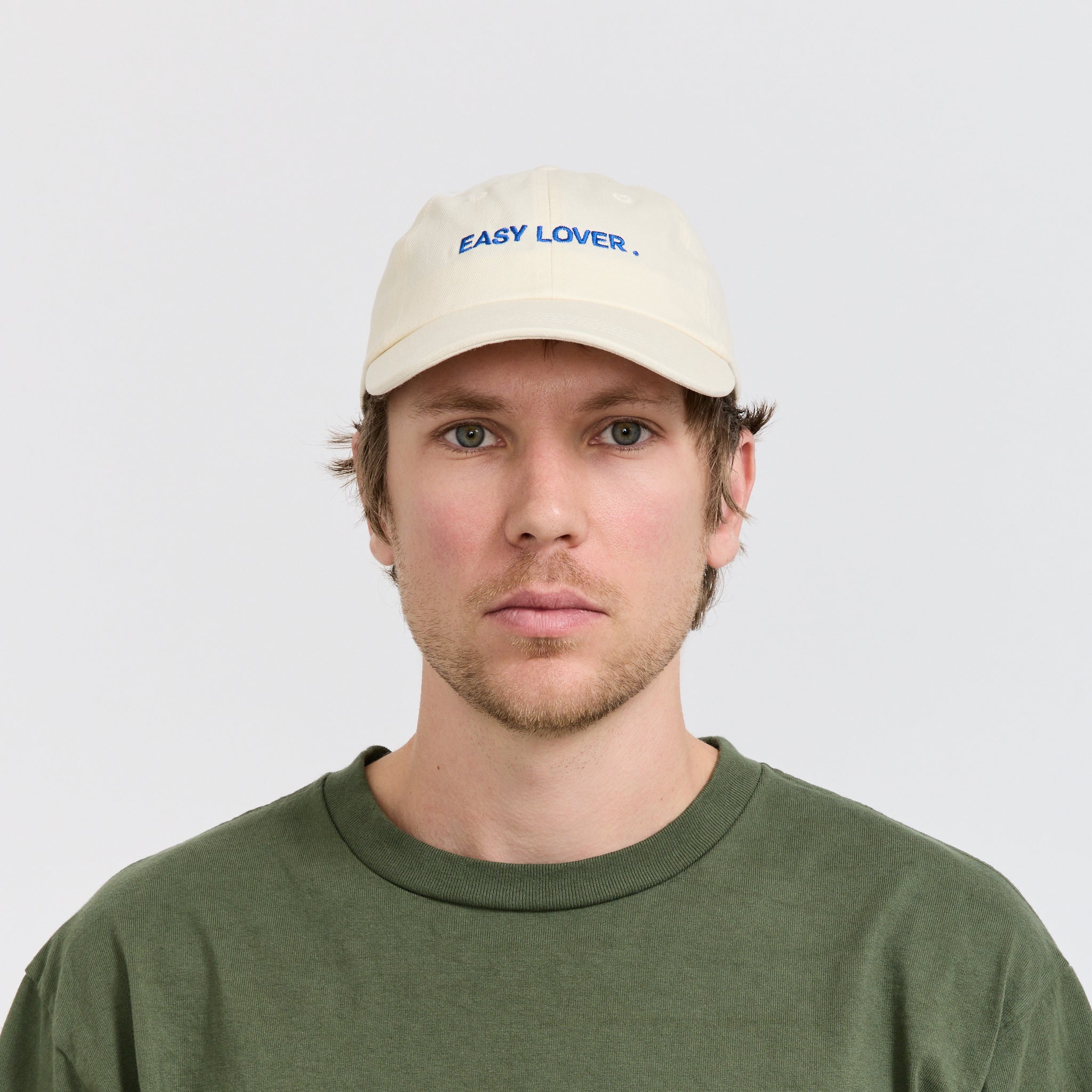 Easy Lover Embroidered Cap Beige