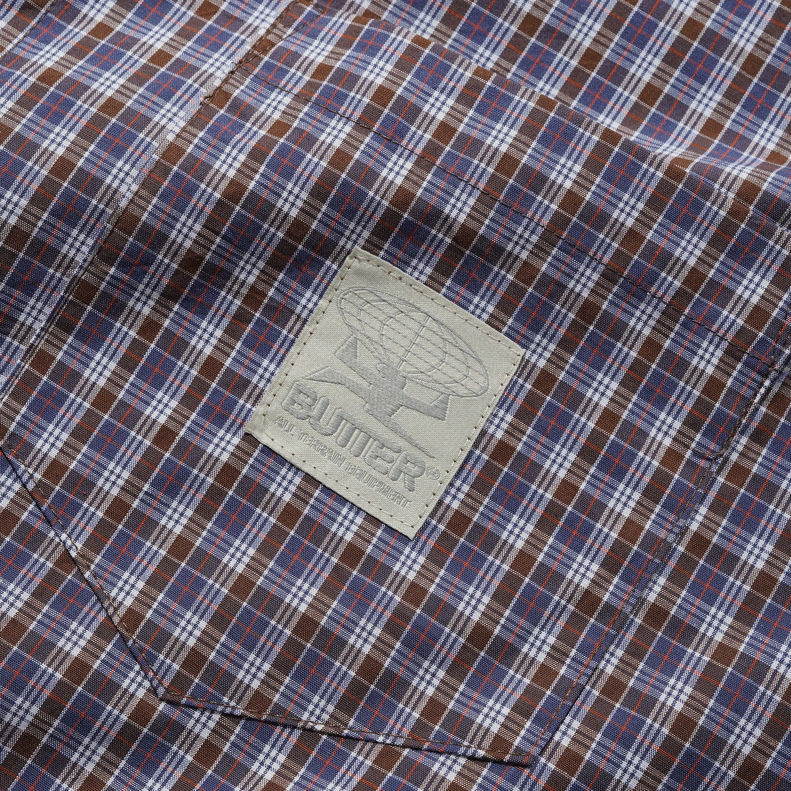 Equipment S/S Shirt Navy/Brown