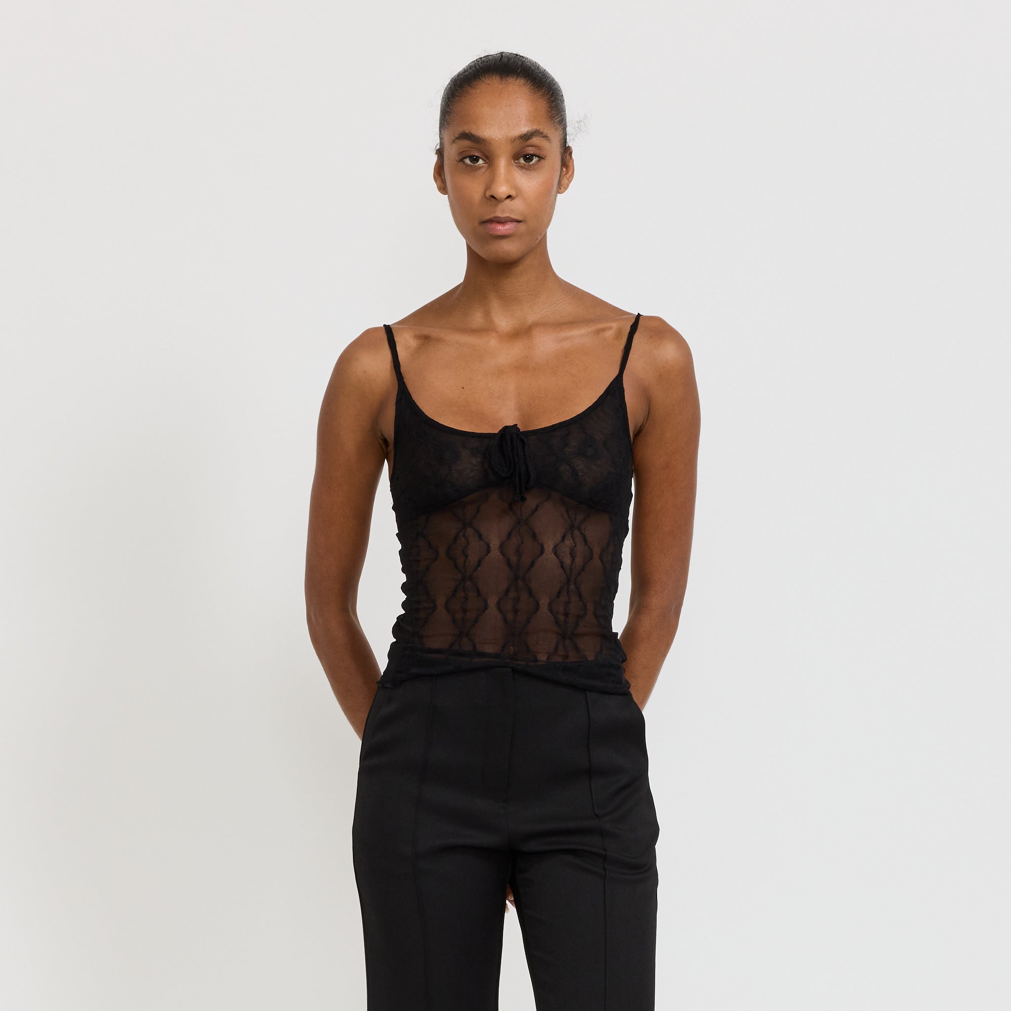 Find Me Now | Mariposa Lace Ruched Cami Night | Maplestore