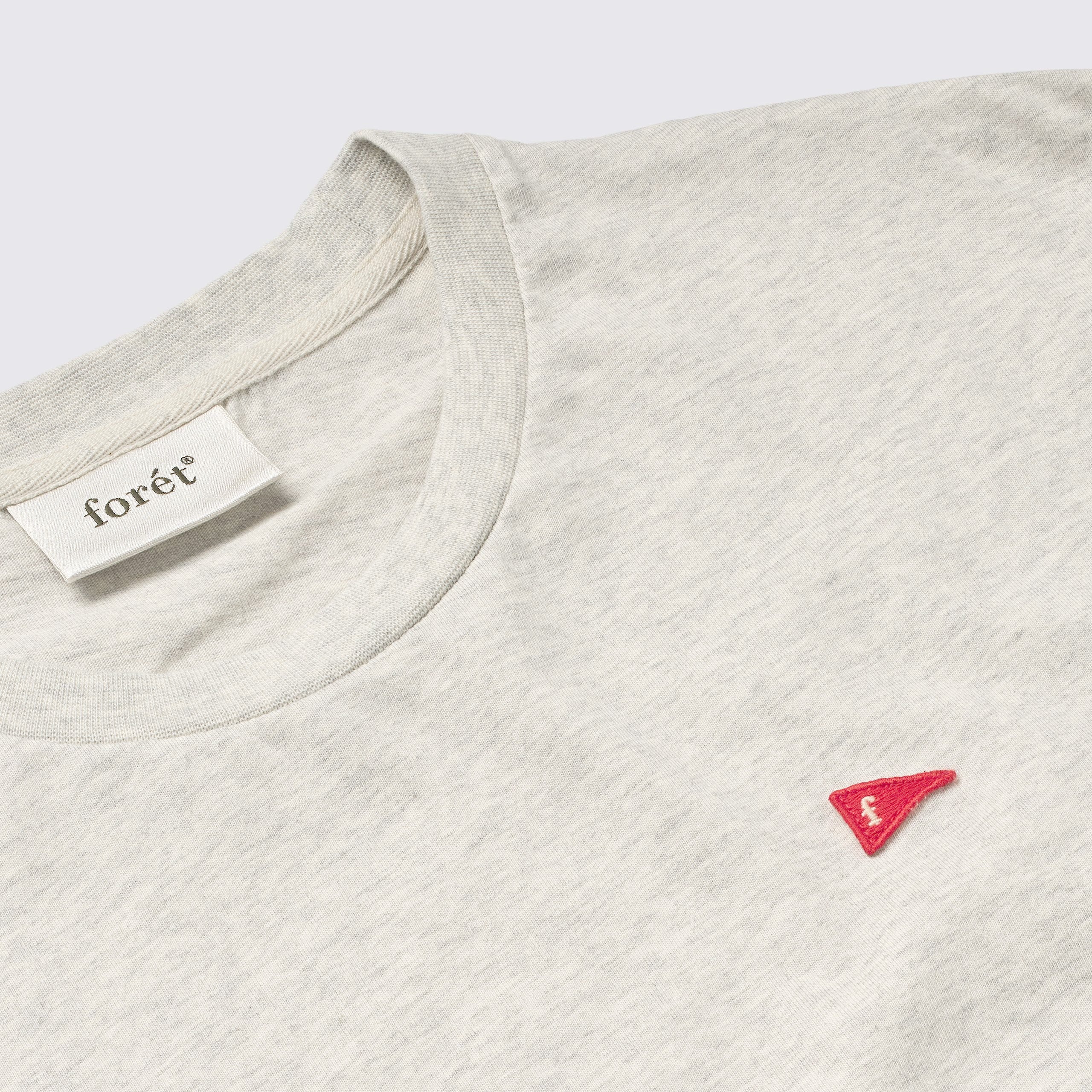 Flag T-Shirt Snow Melange