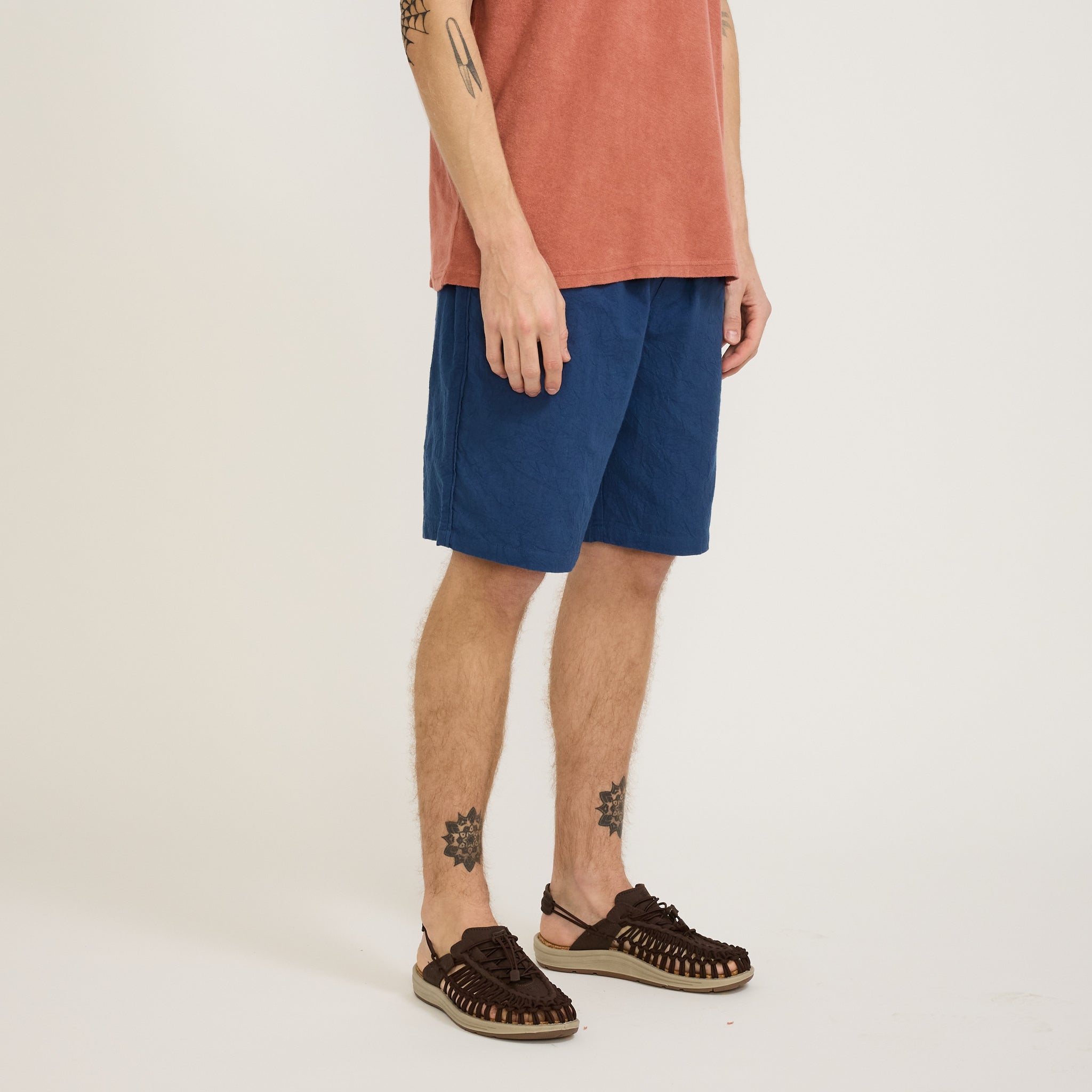 Folk | Assembly Short Blue Crinkle | Maplestore
