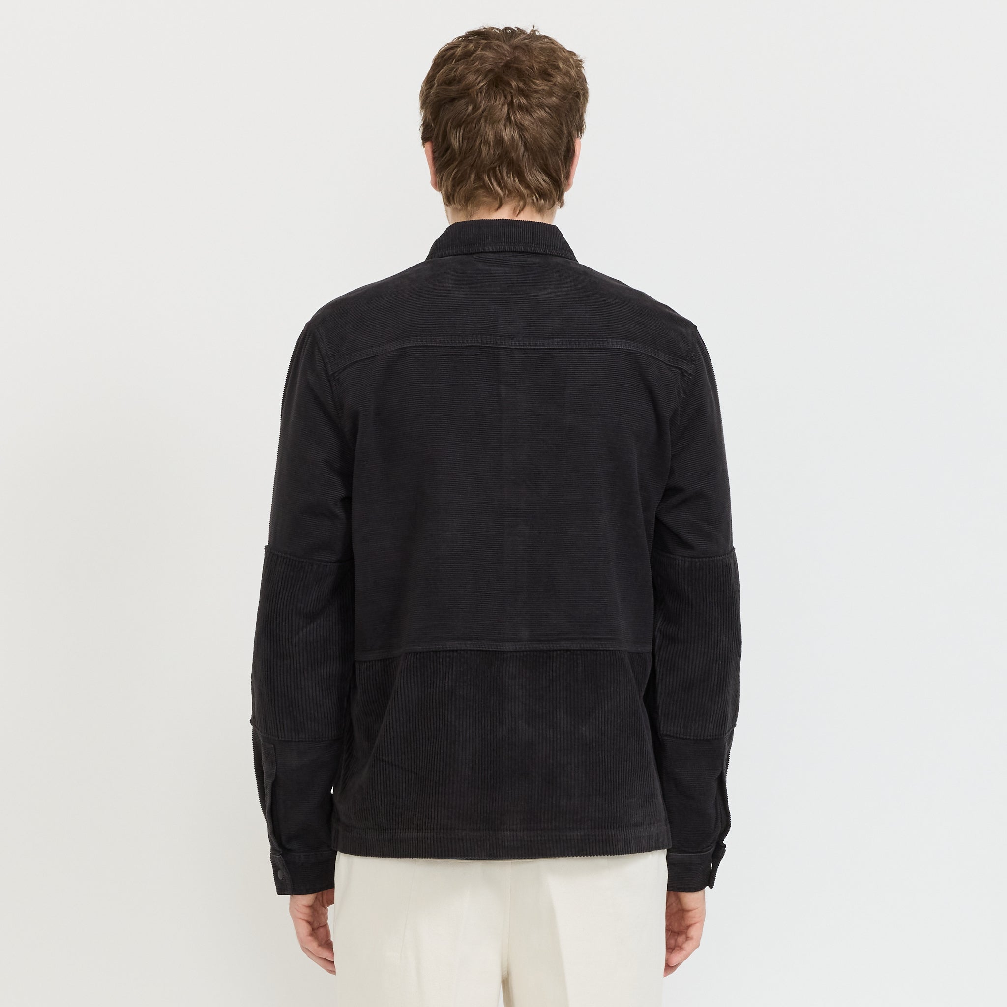 Assembly Worker Jacket Soft Black Cord Mix