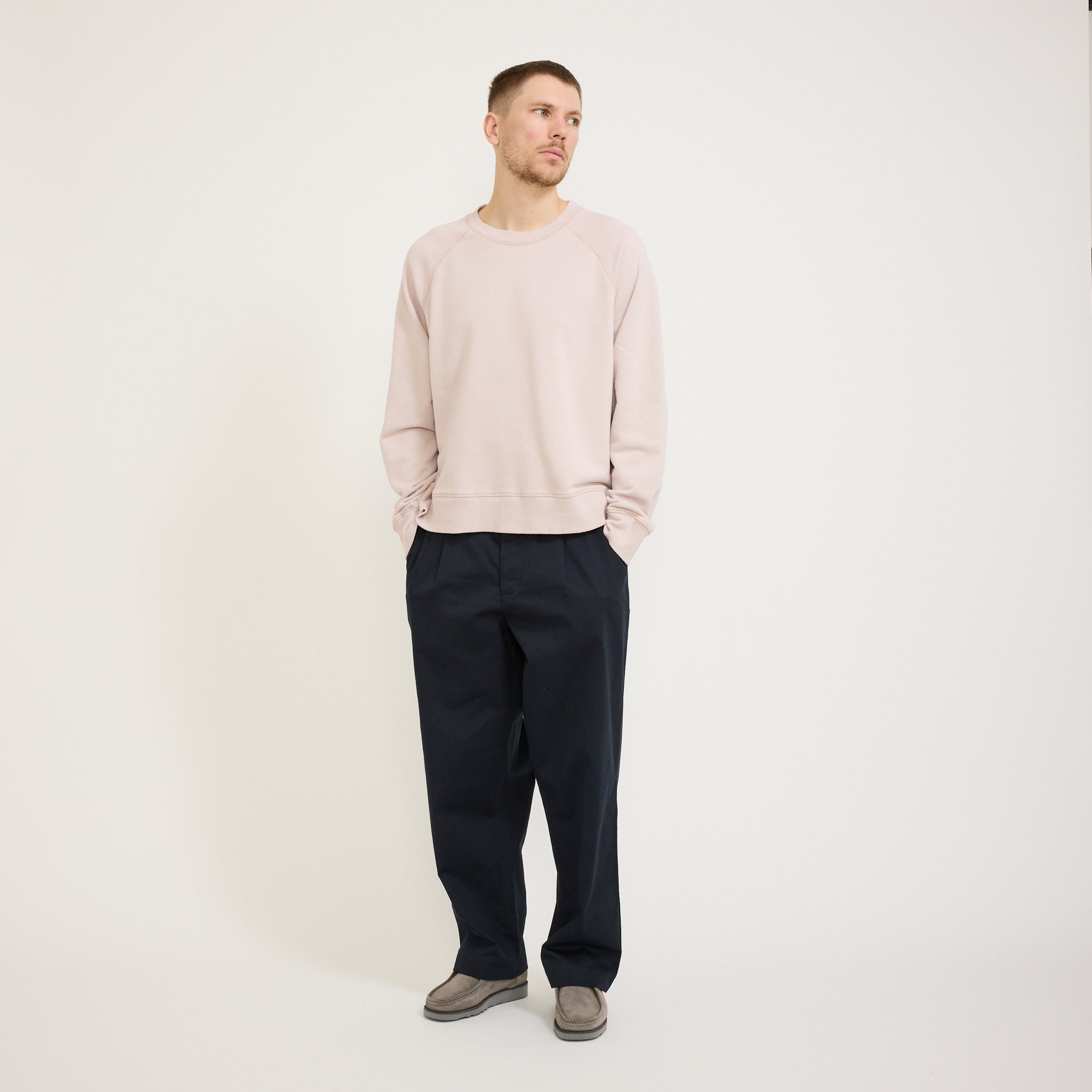 Folk | Engineered Raglan Sweat Sakura Pink | Maplestore