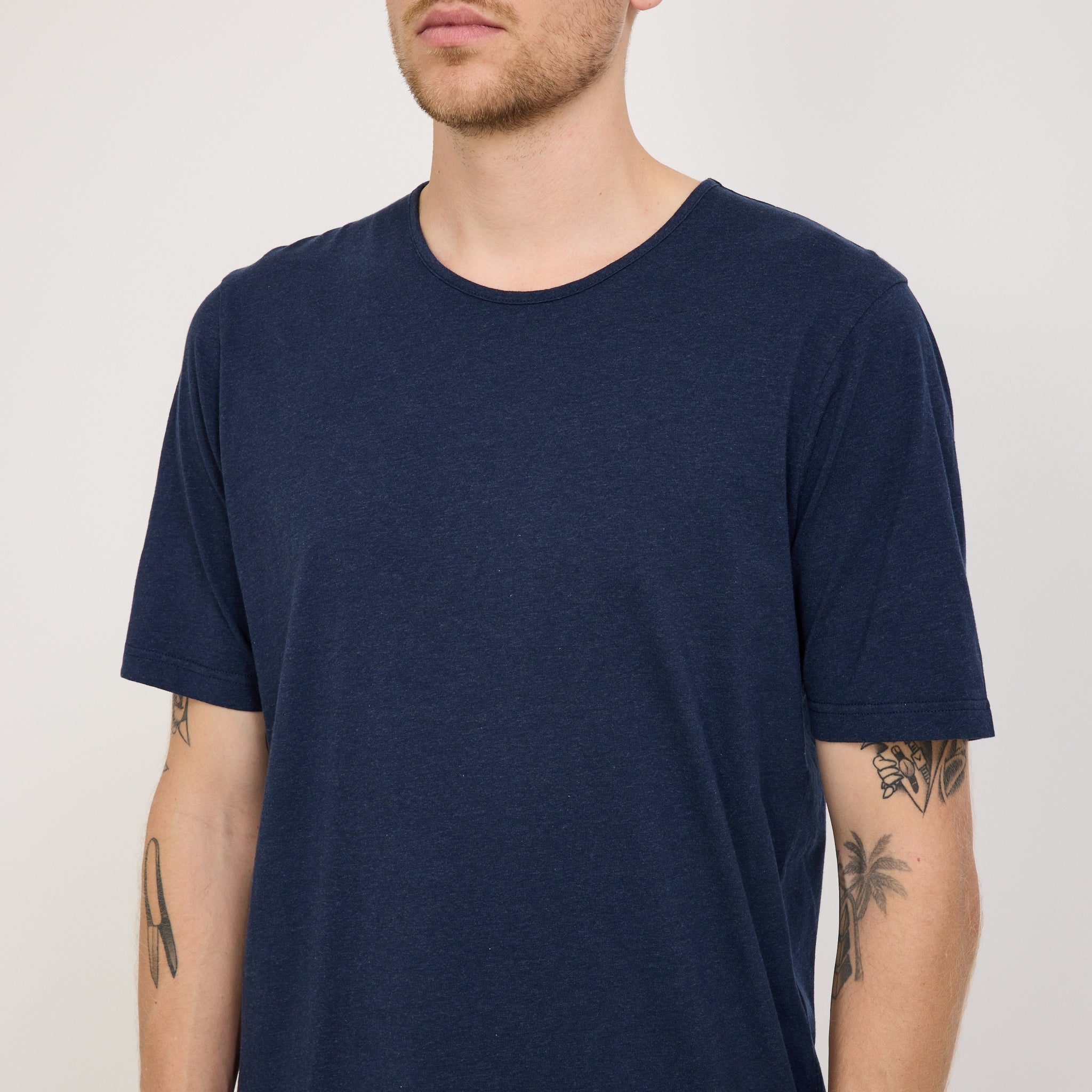 Folk | Everyday Tee Navy Melange | Maplestore