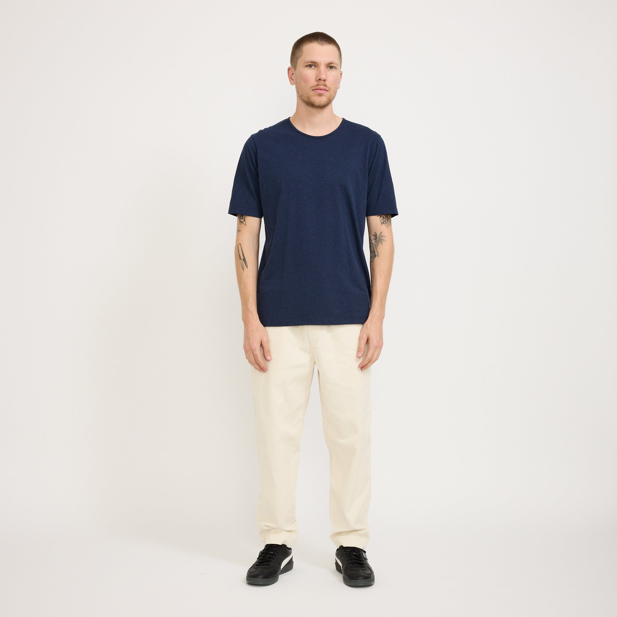 Folk | Everyday Tee Navy Melange | Maplestore