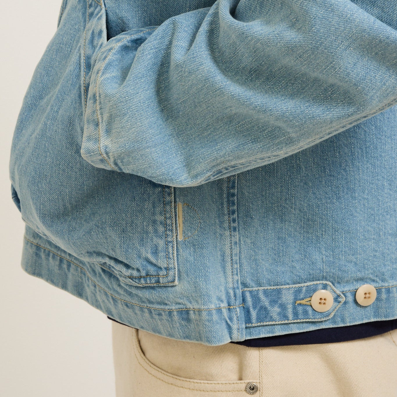 Folk | Prism Jacket Bleached Denim | Maplestore