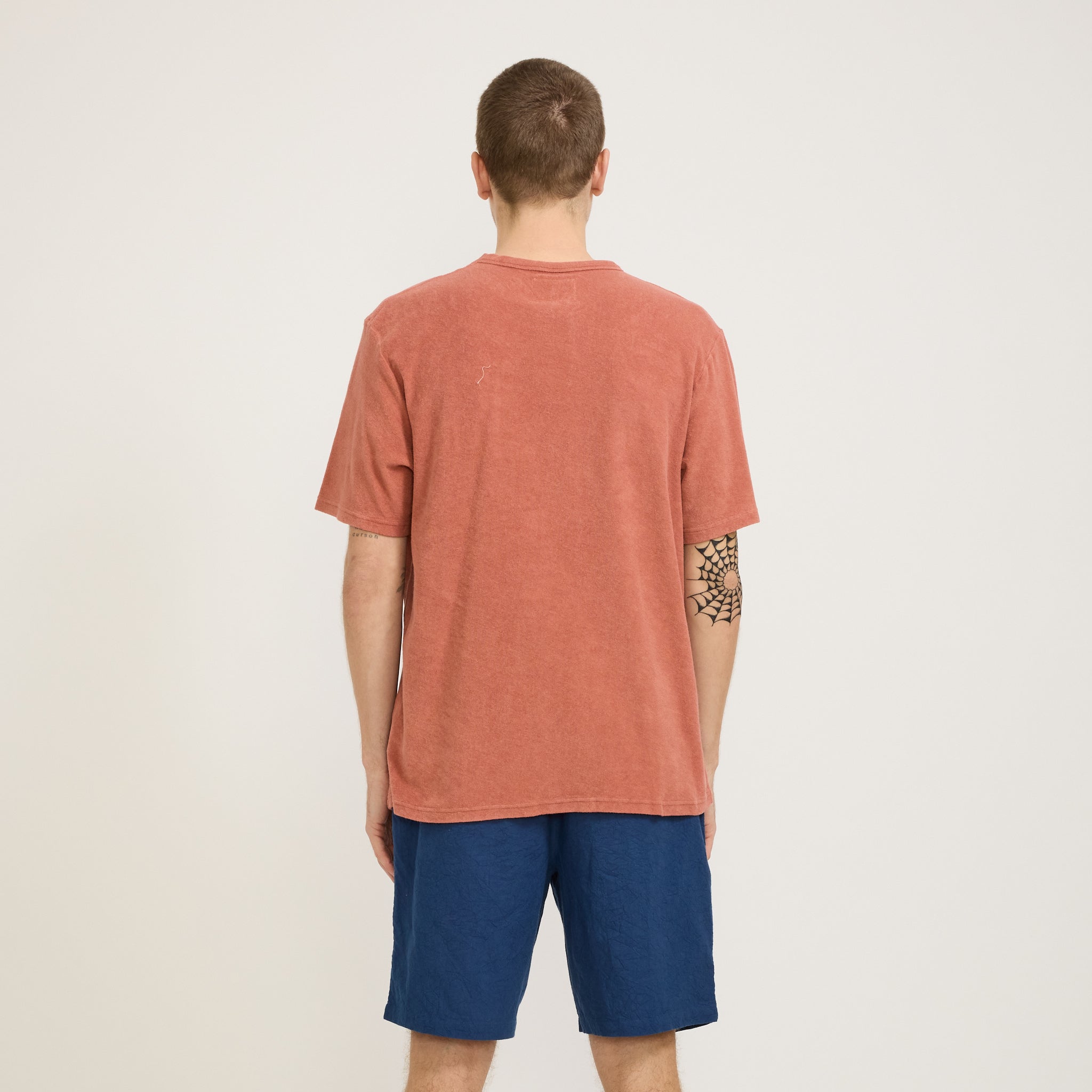 Folk | Relaxed Assembly Tee Dark Coral Terry DP | Maplestore