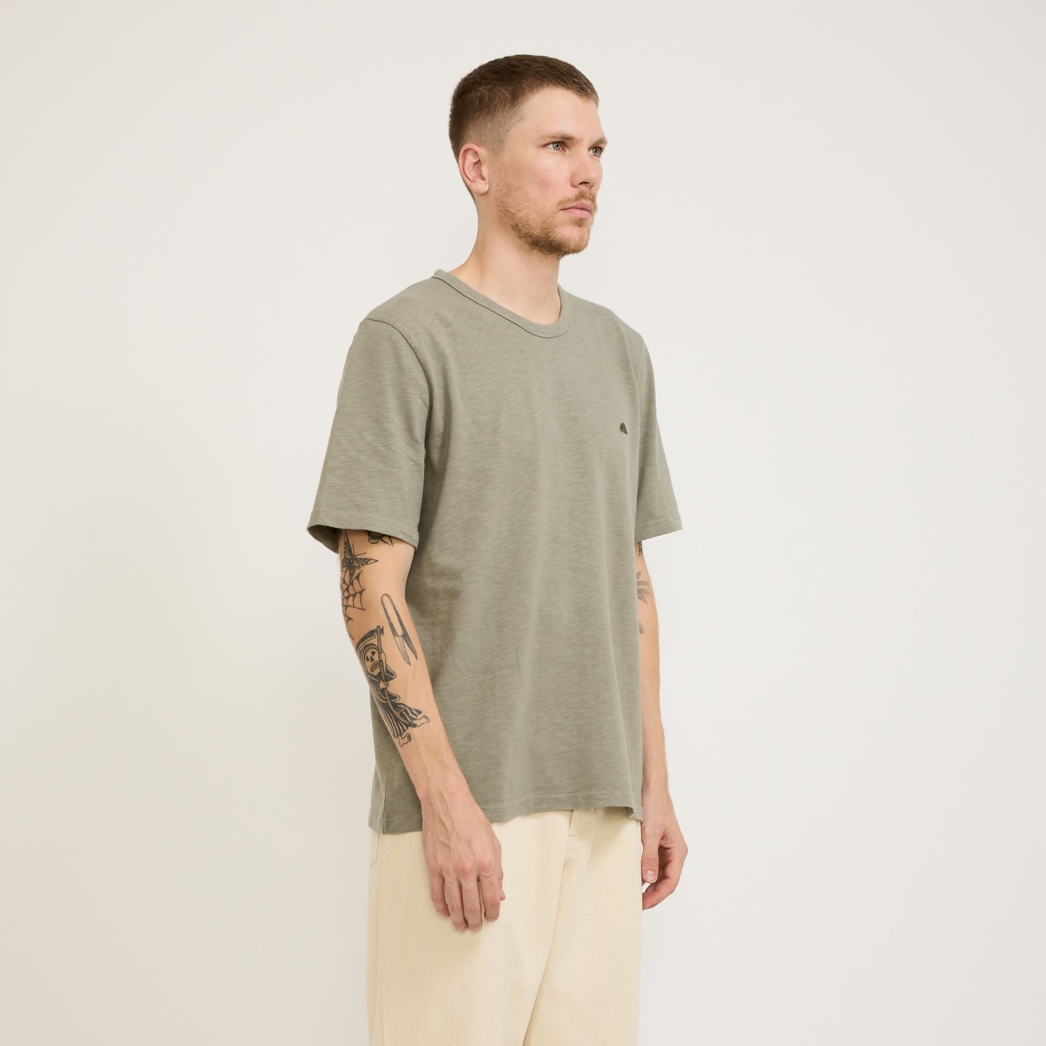 Folk | Slub Tee Light Sage | Maplestore