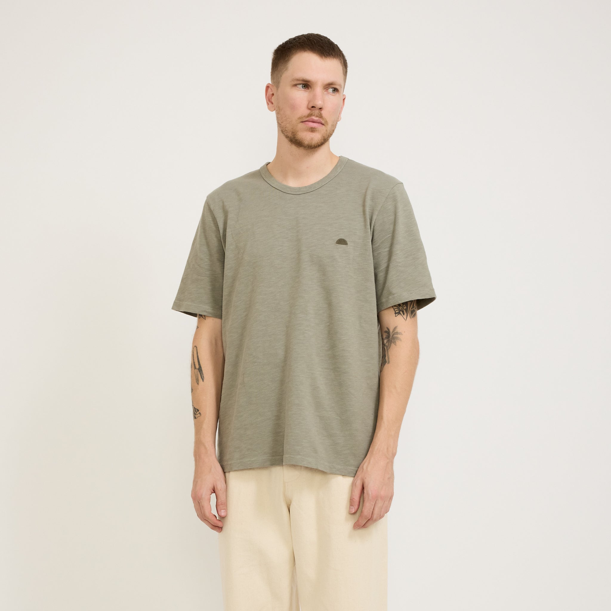 Folk | Slub Tee Light Sage | Maplestore