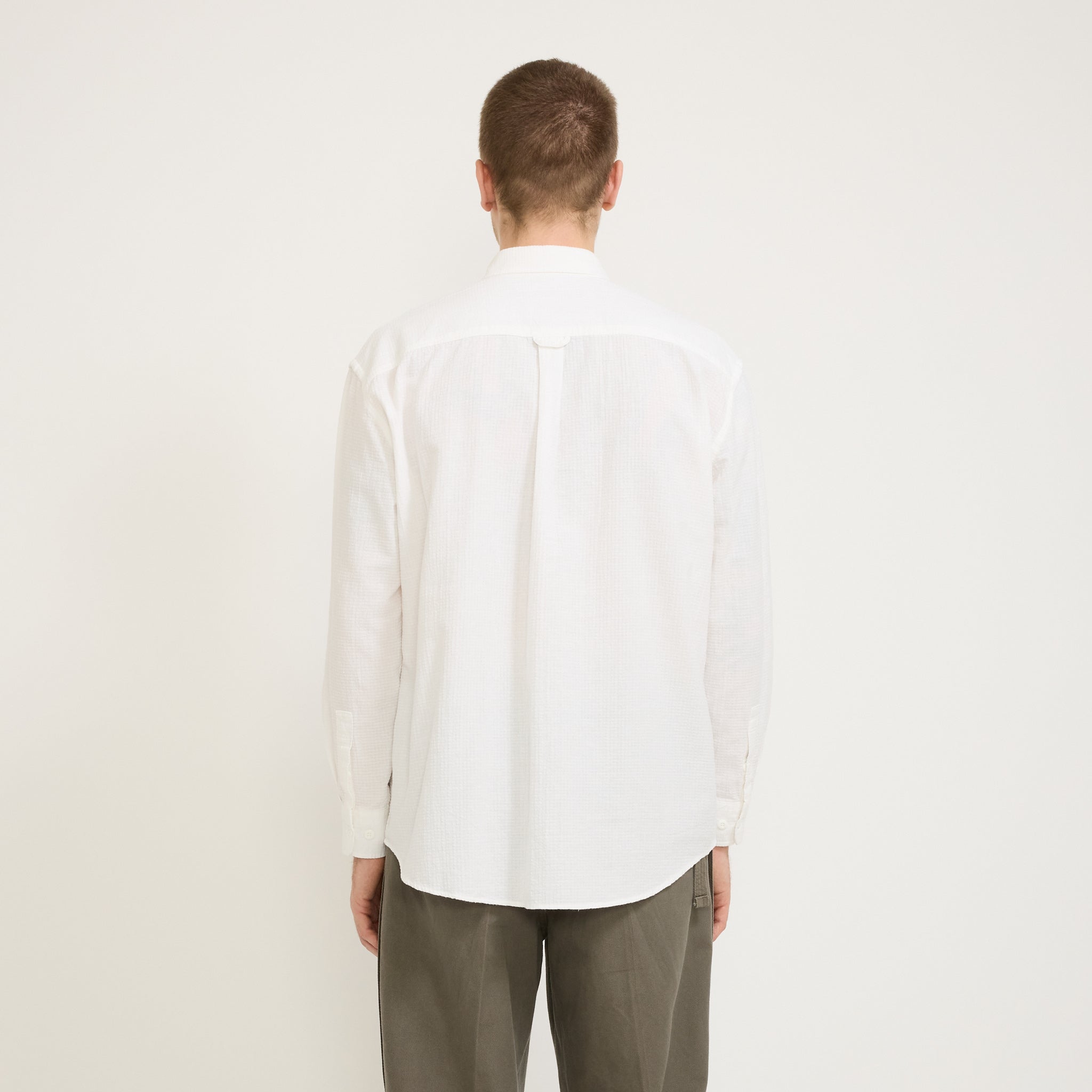 Frizmworks | OG Dobby Weave Seersucker Shirt White | Maplestore