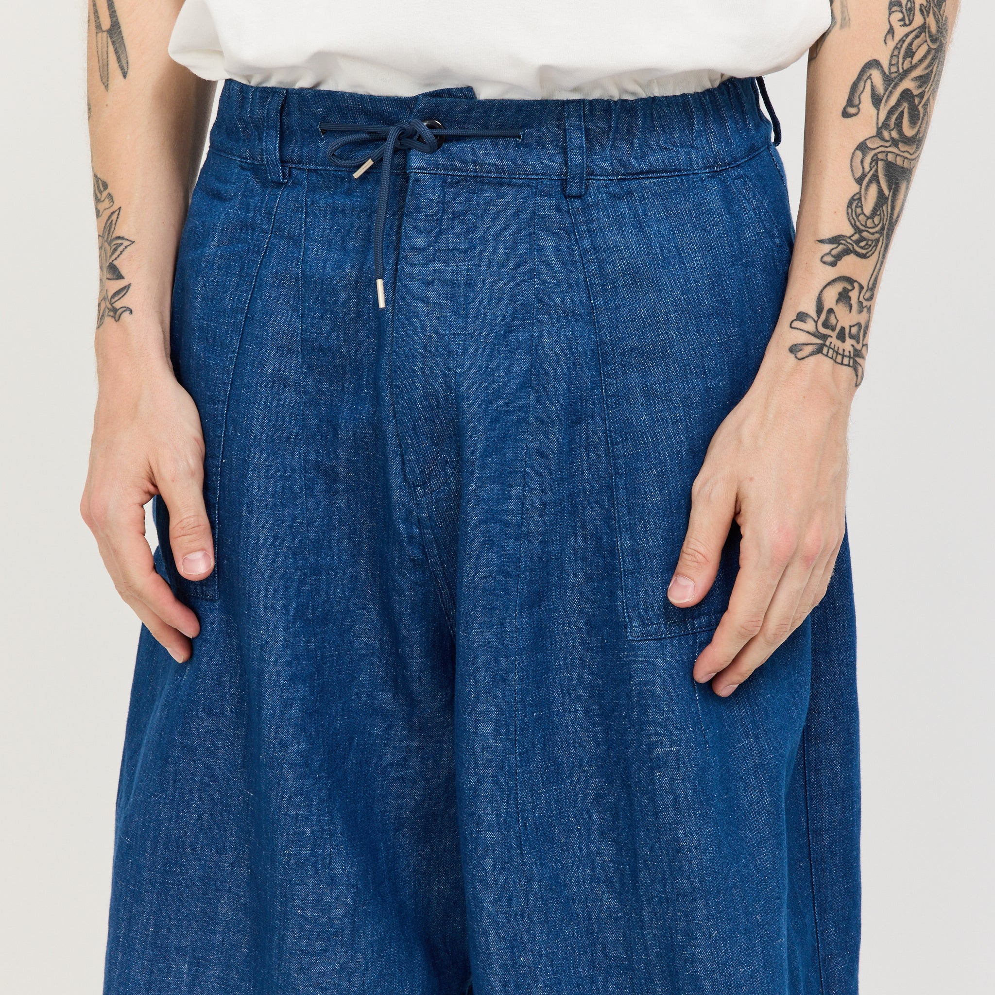 Denim Balloon Pants Blue
