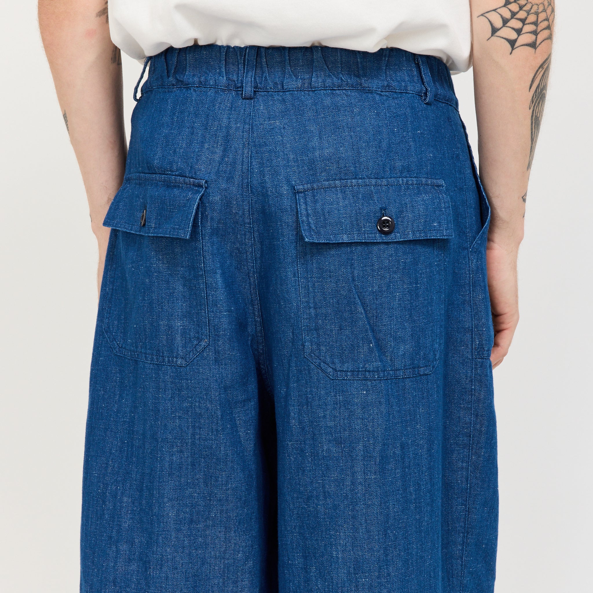 Denim Balloon Pants Blue