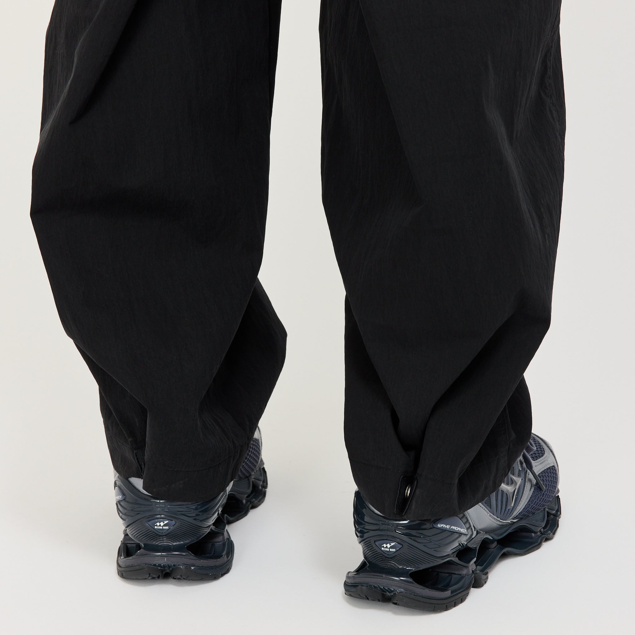 Fold Fatigue Wide Pants Black
