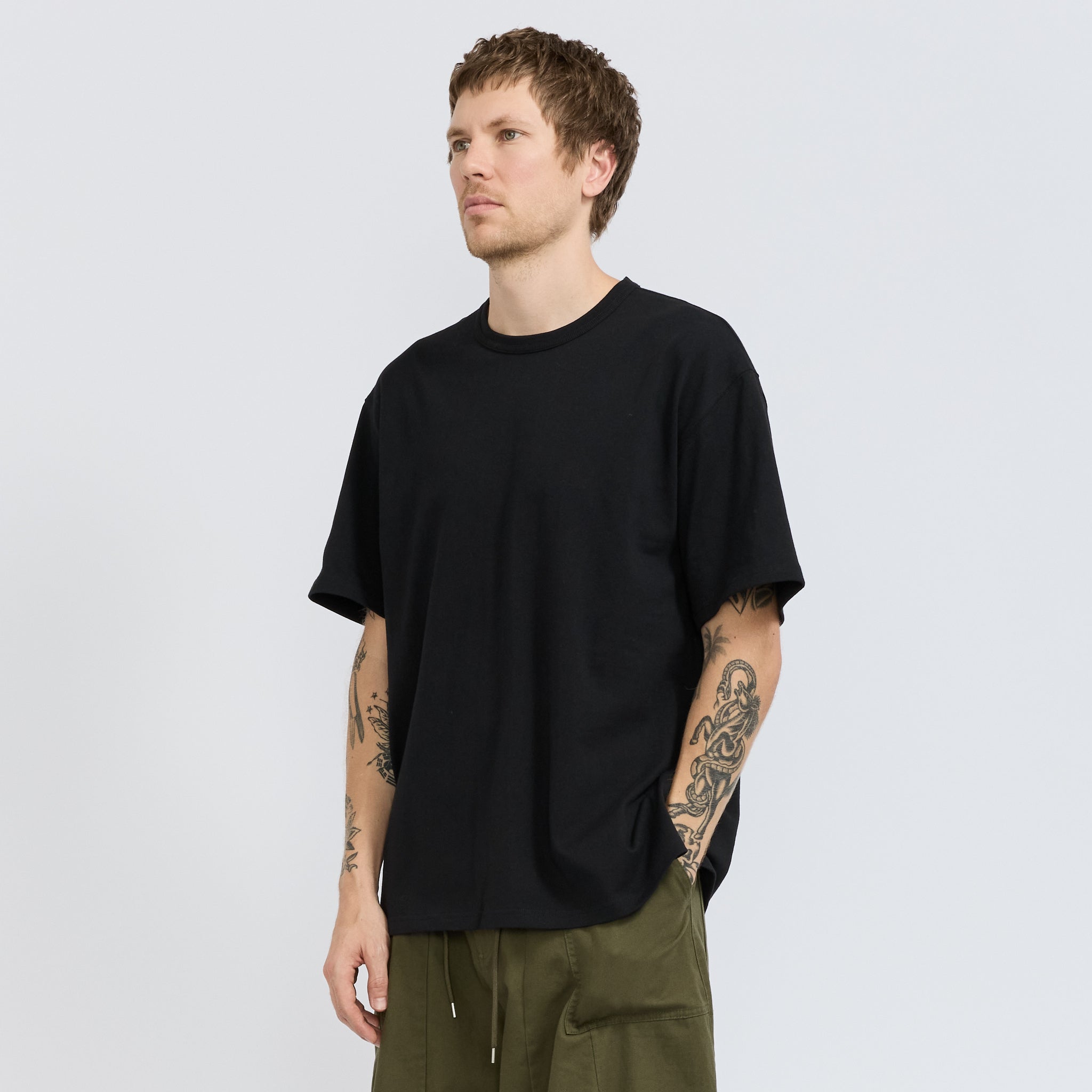 Frizmworks | OG Double Rib Oversized Tee Black | Maplestore