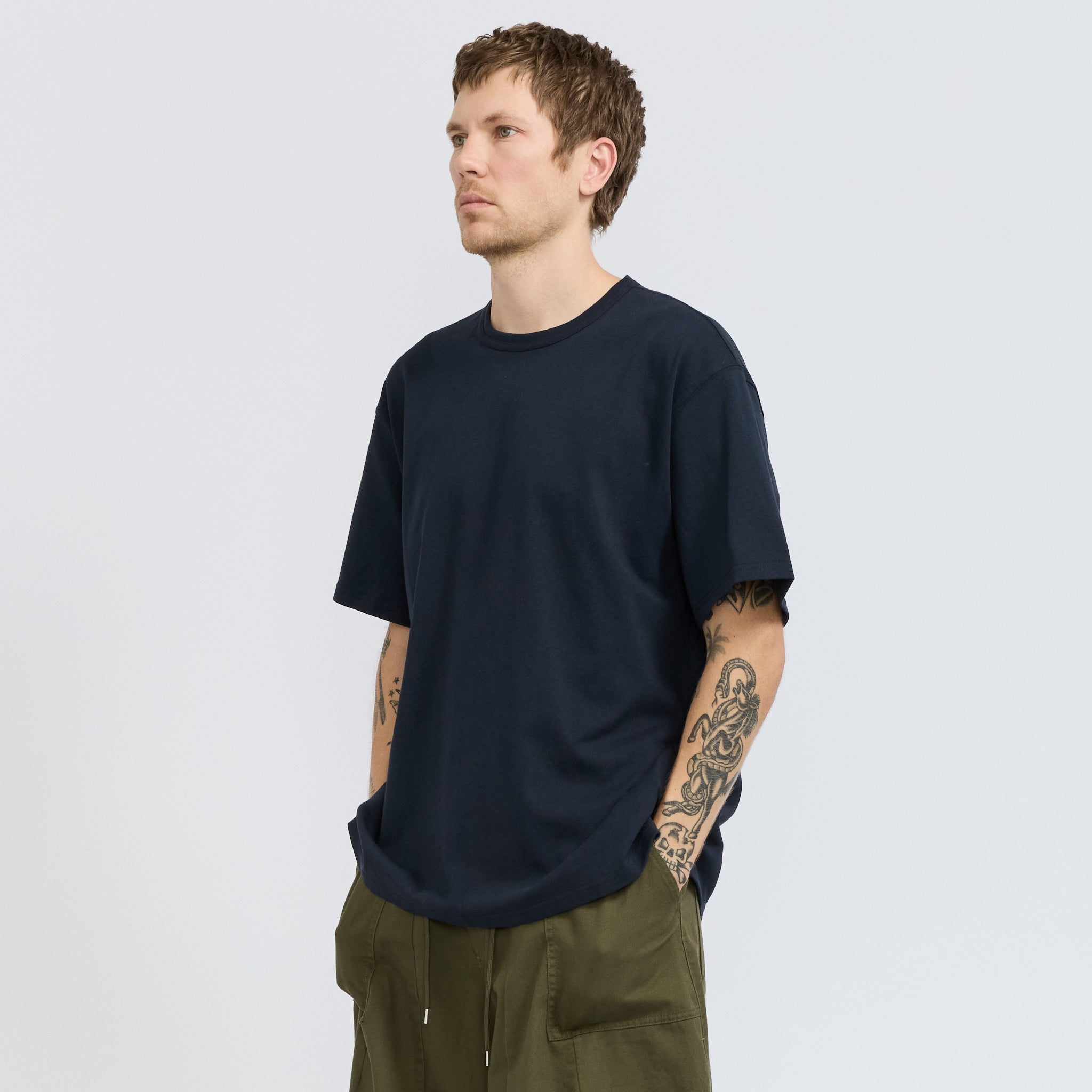 Frizmworks | OG Double Rib Oversized Tee Navy | Maplestore