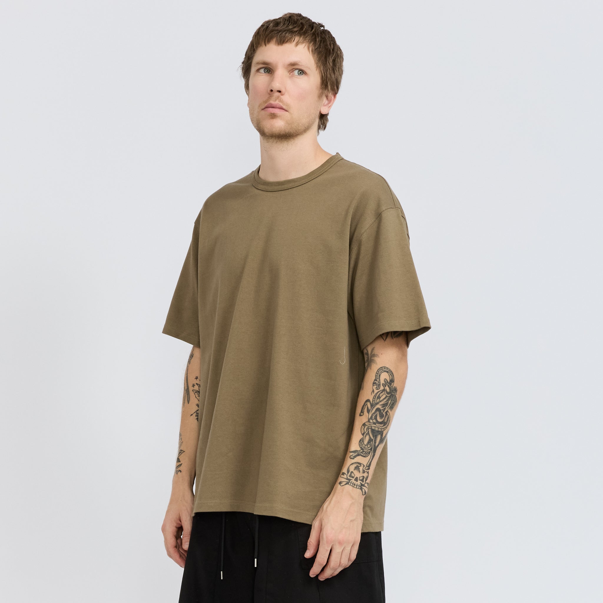 Frizmworks | OG Double Rib Oversized Tee Mud | Maplestore