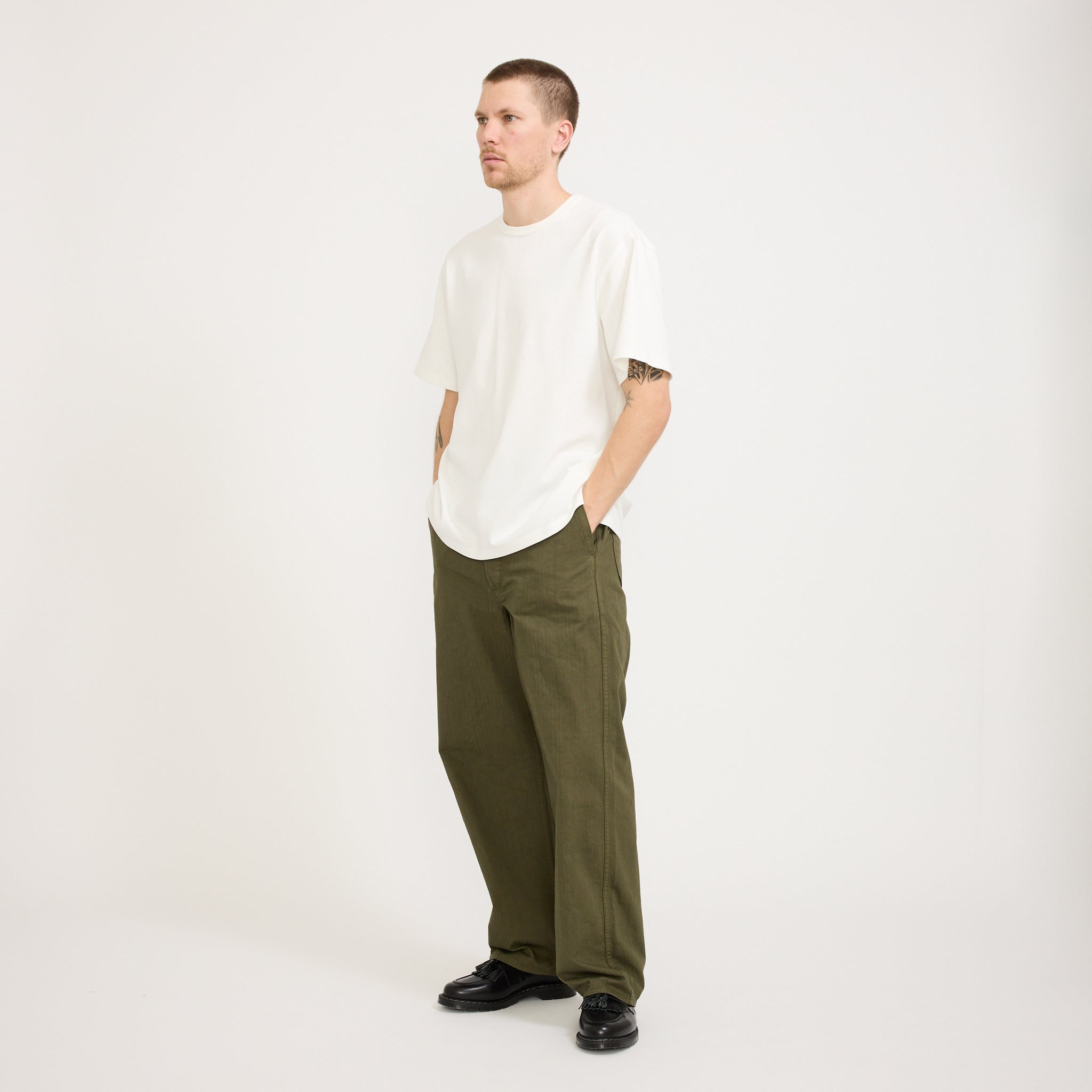 Frizmworks | OG Double Rib Oversized Tee White | Maplestore