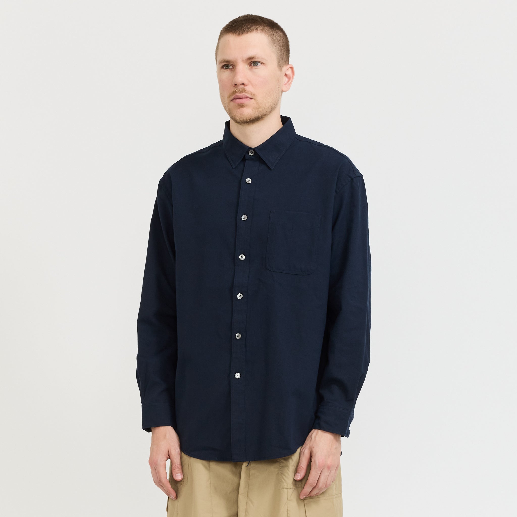 Frizmworks | OG Oxford Oversized Shirt Navy | Maplestore