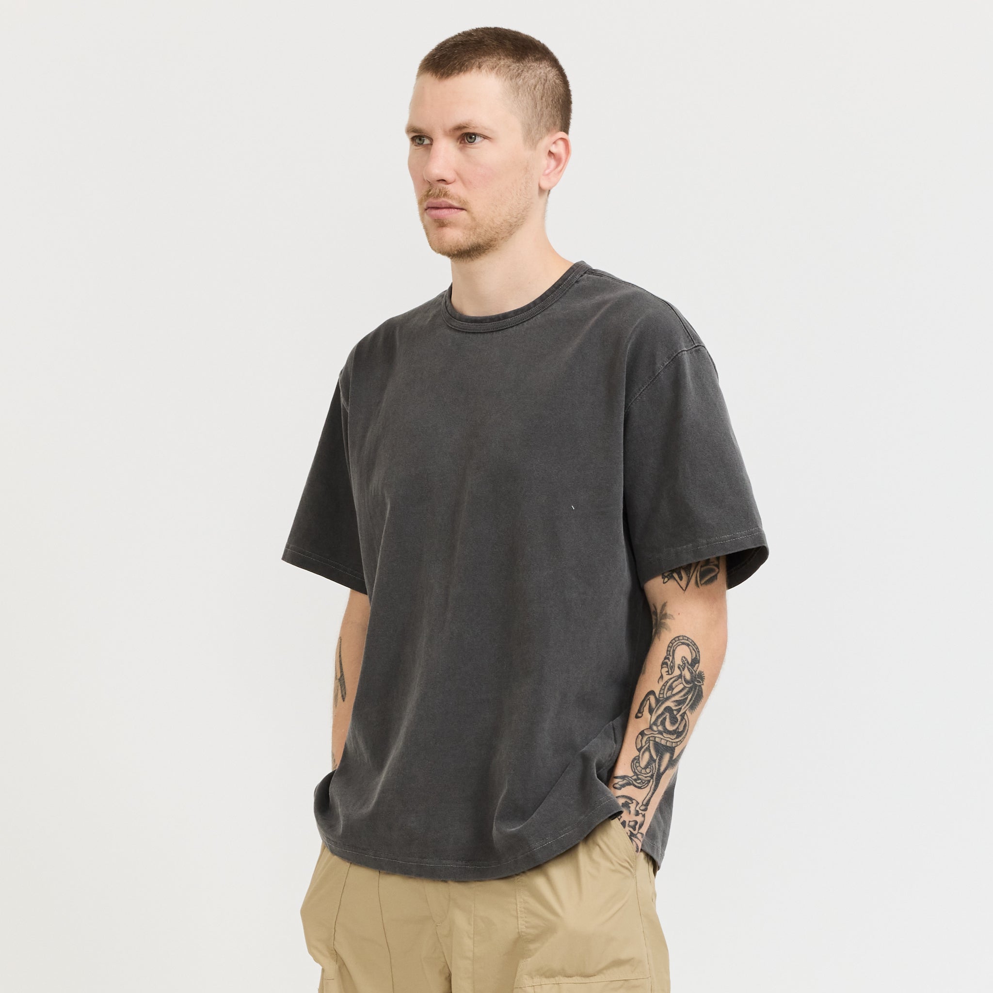 Frizmworks | OG Pigment Dyeing Half Tee Charcoal | Maplestore