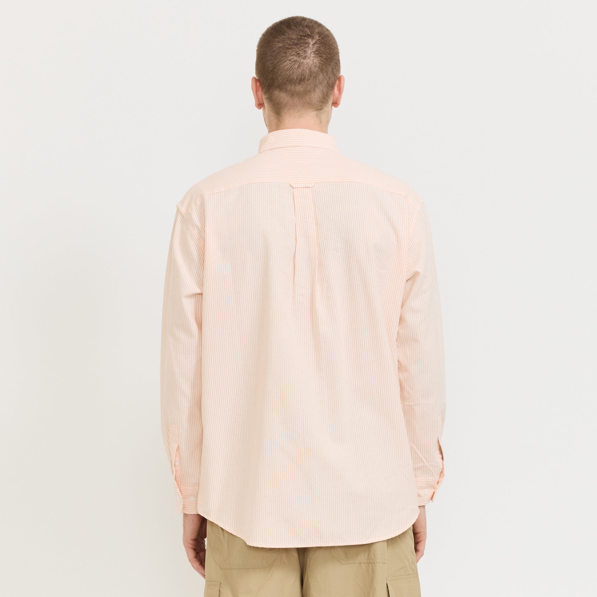 Frizmworks | OG Stripe Oversized Shirt Orange | Maplestore