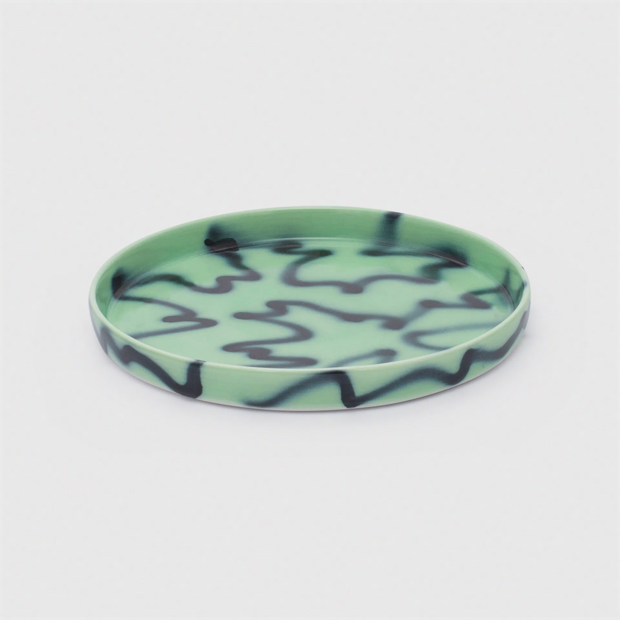 Baby Plate Green Pizza