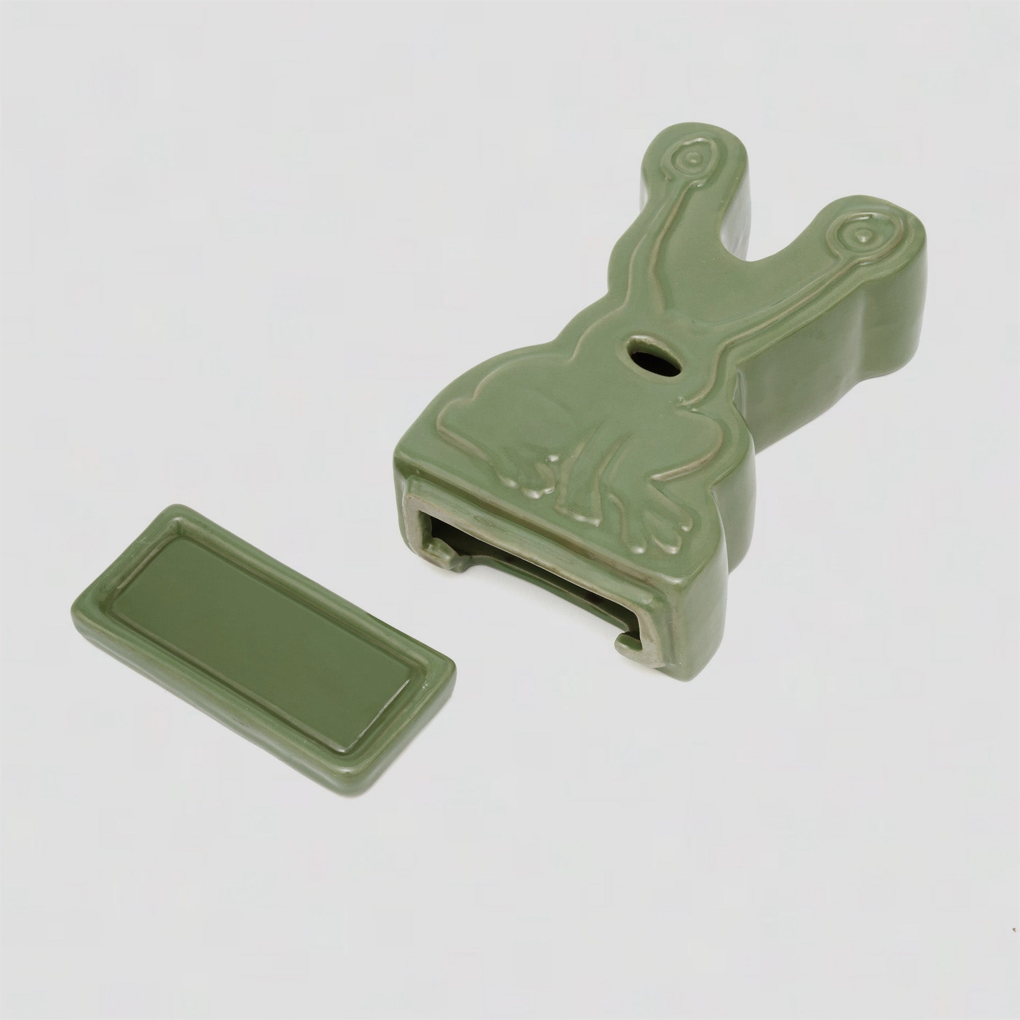 Butter Goods | Frog Ceramic Incense Holder Light Green | Maplestore