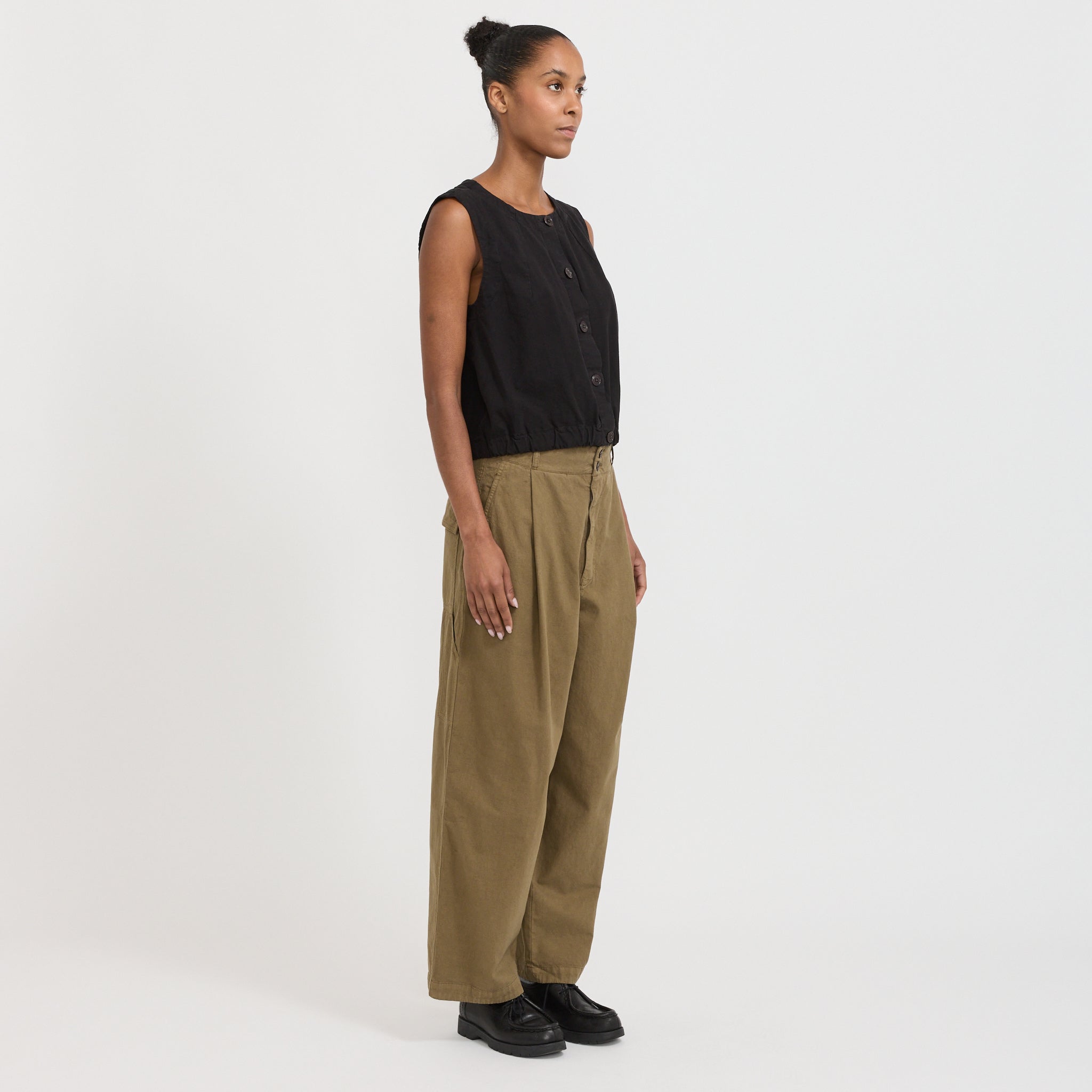 Girls of Dust | British Worker Pant Canteen Green | Maplestore