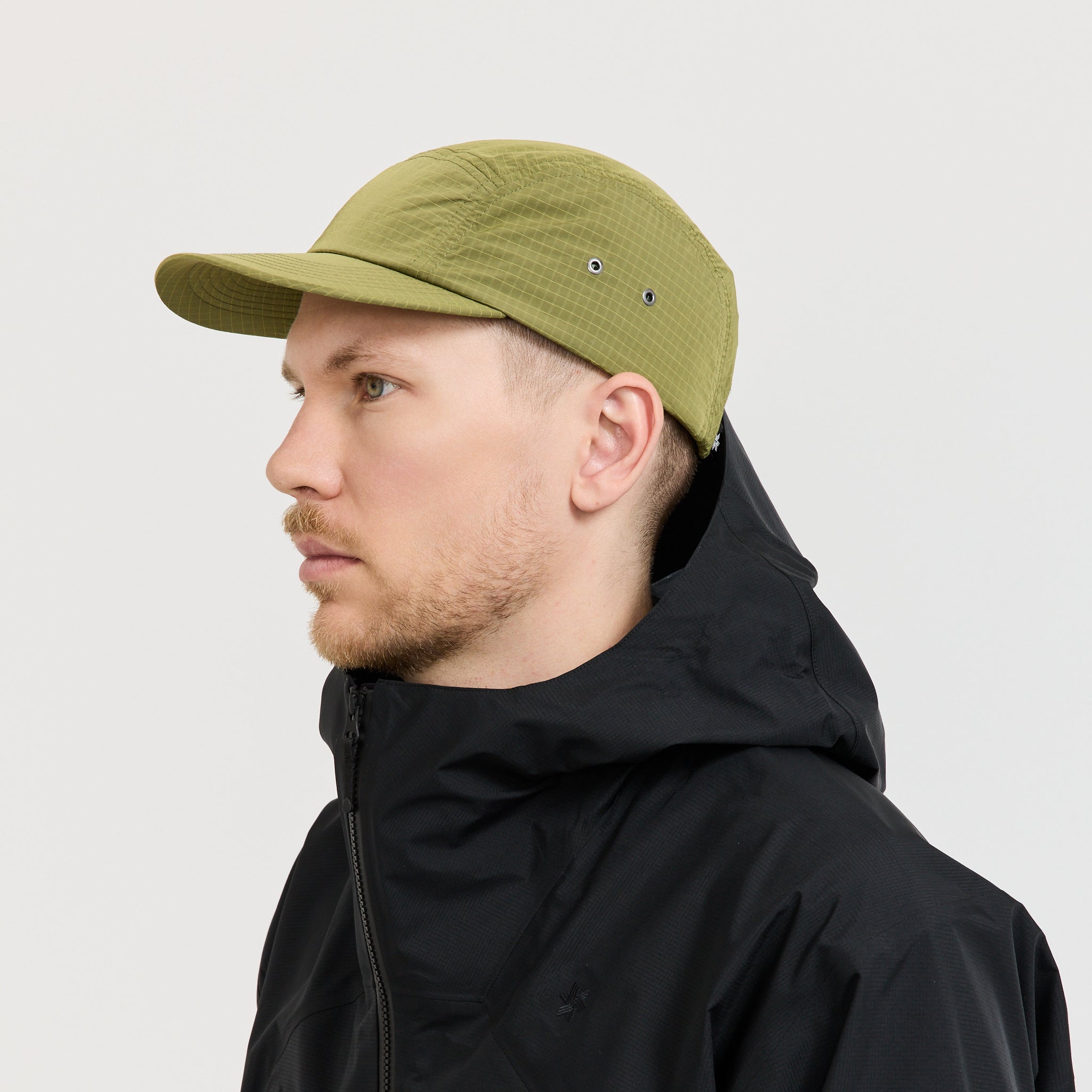 Goldwin | Dope Dyed Ripstop Wind Cap Olive | Maplestore