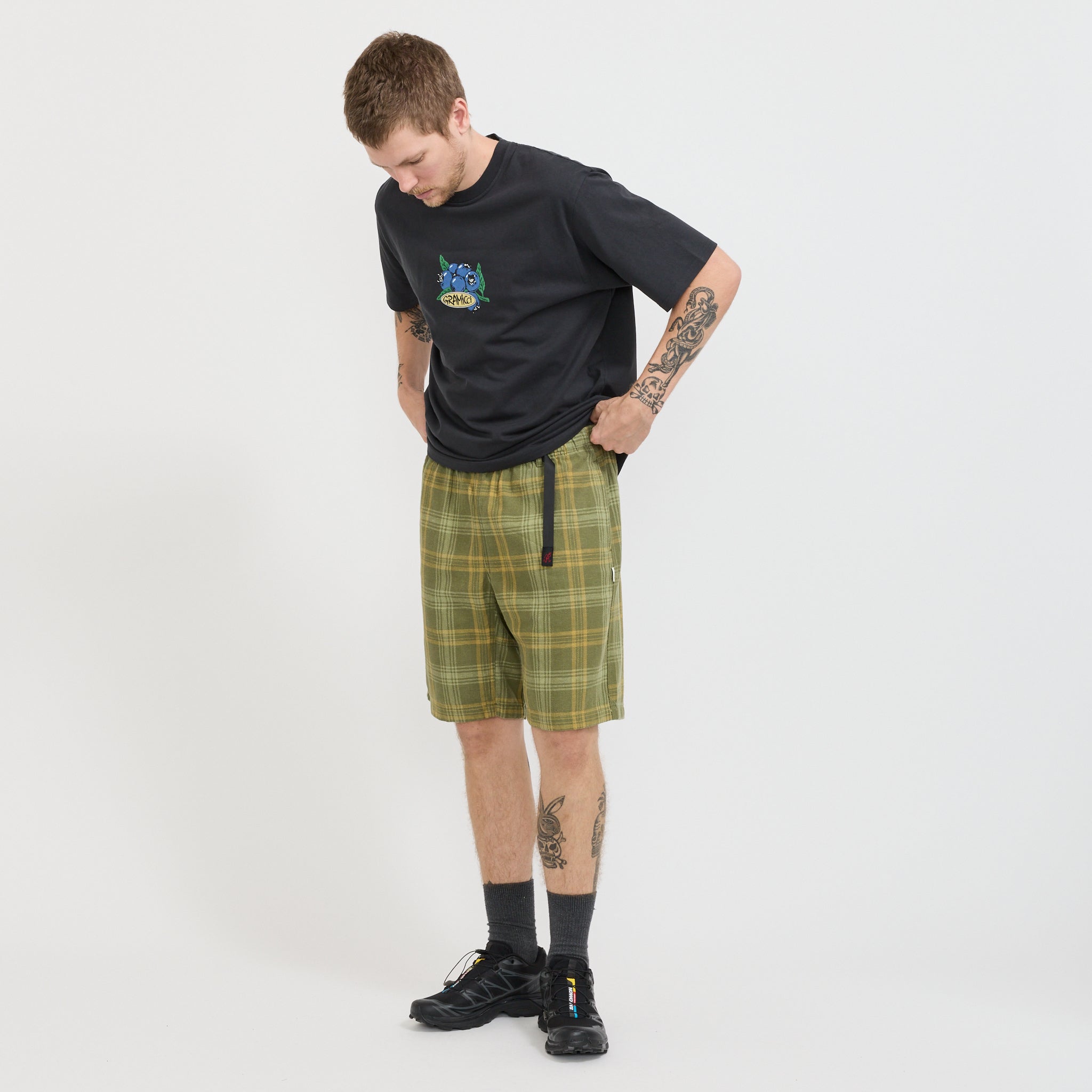 Gramicci | Hemp G-Short Plaid | Maplestore